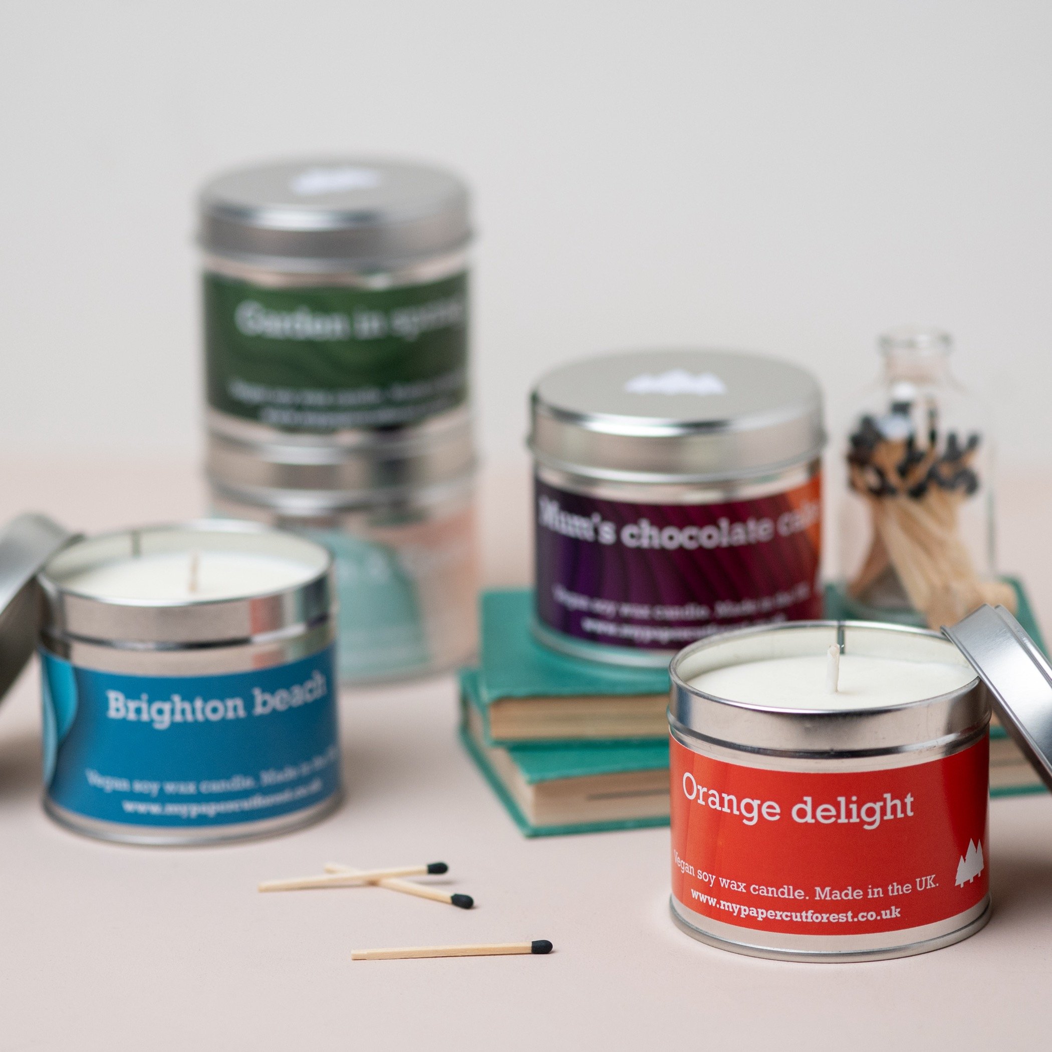 Soy candles by My Papercut Forest