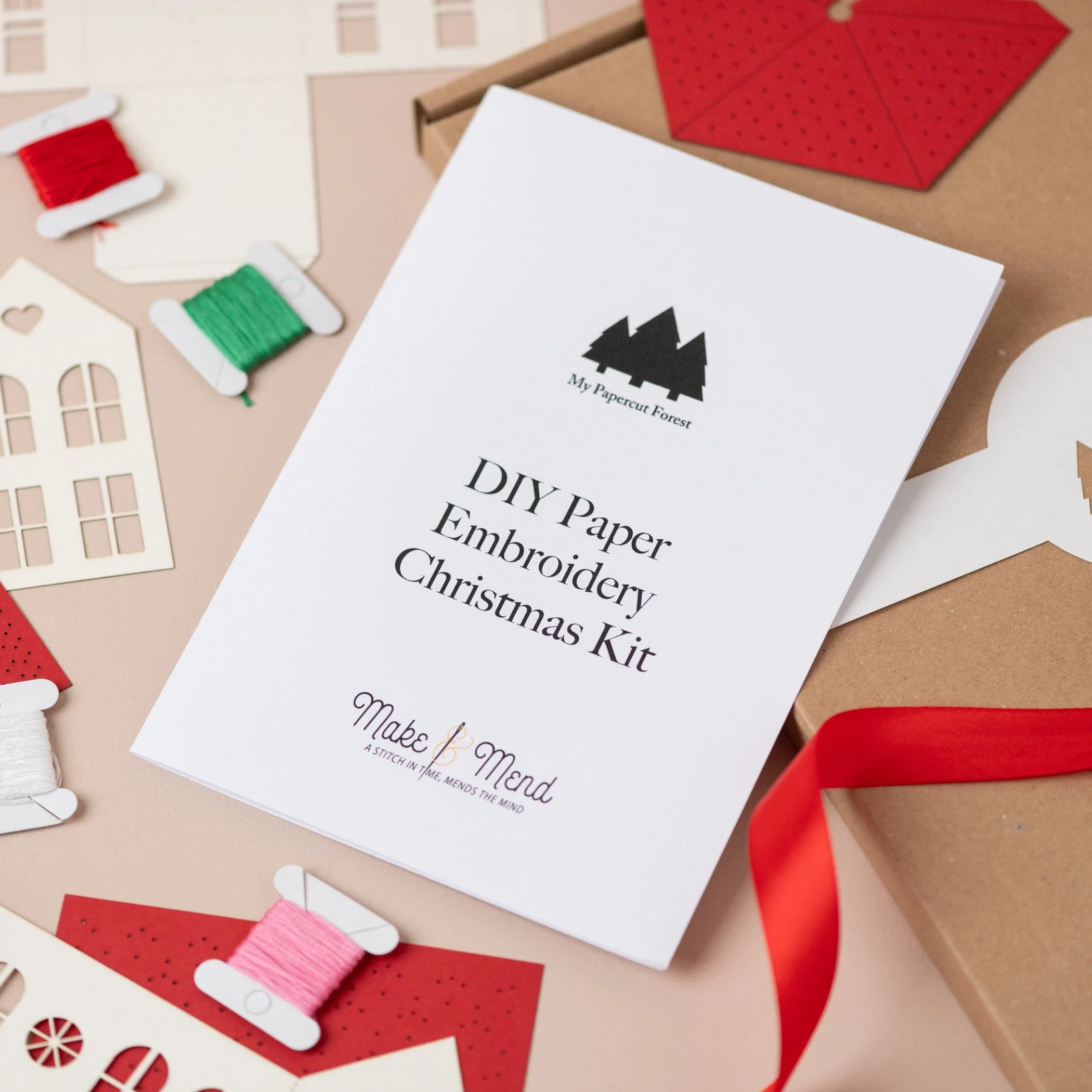 a Christmas tree decoration DIY Kit by My Papercut Forest