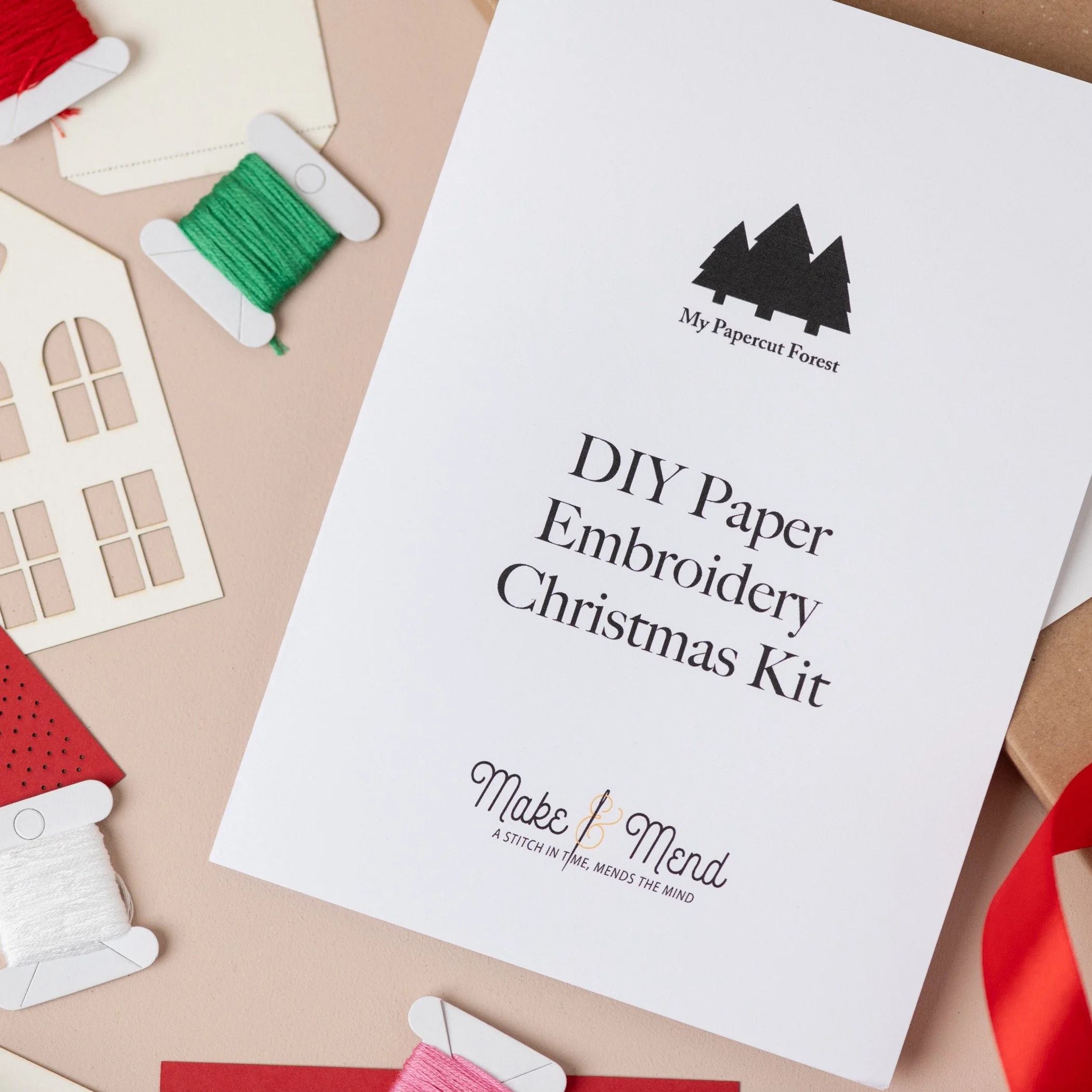 a Christmas tree decoration DIY Kit by My Papercut Forest