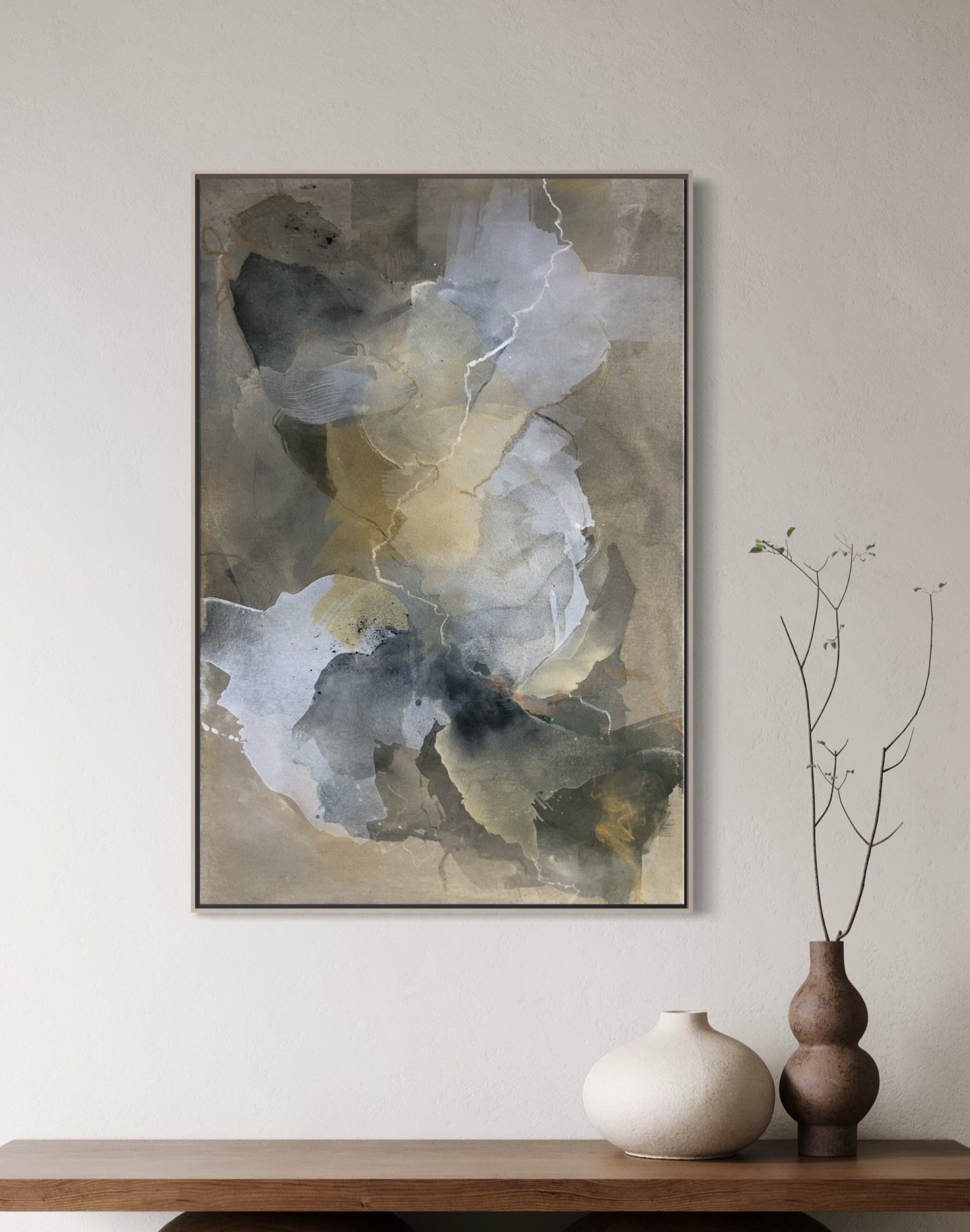 This painting was sold a few years ago, and it lives just around the corner from me in Estoril, Portugal. 

Sometimes I wonder what it whispers to the people in that house. What it feels like for them to live with it. I imagine their quiet moments to