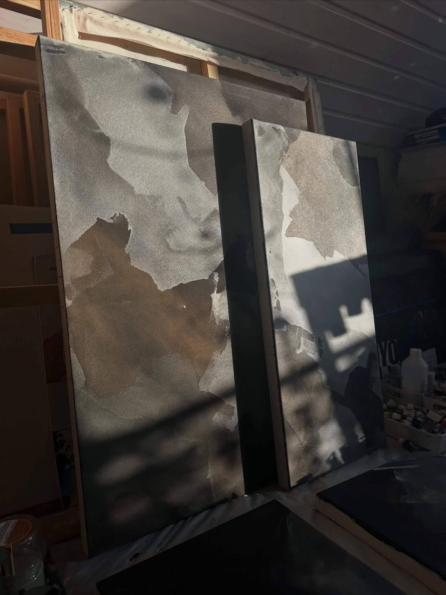 Wow, this got me thinking a lot&hellip; 

Many of us artists use the words &ldquo;work in progress&rdquo; to describe paintings that are not ready. But these words are not just a studio label - it&rsquo;s the whole thing, it&rsquo;s life.

Us, life, 