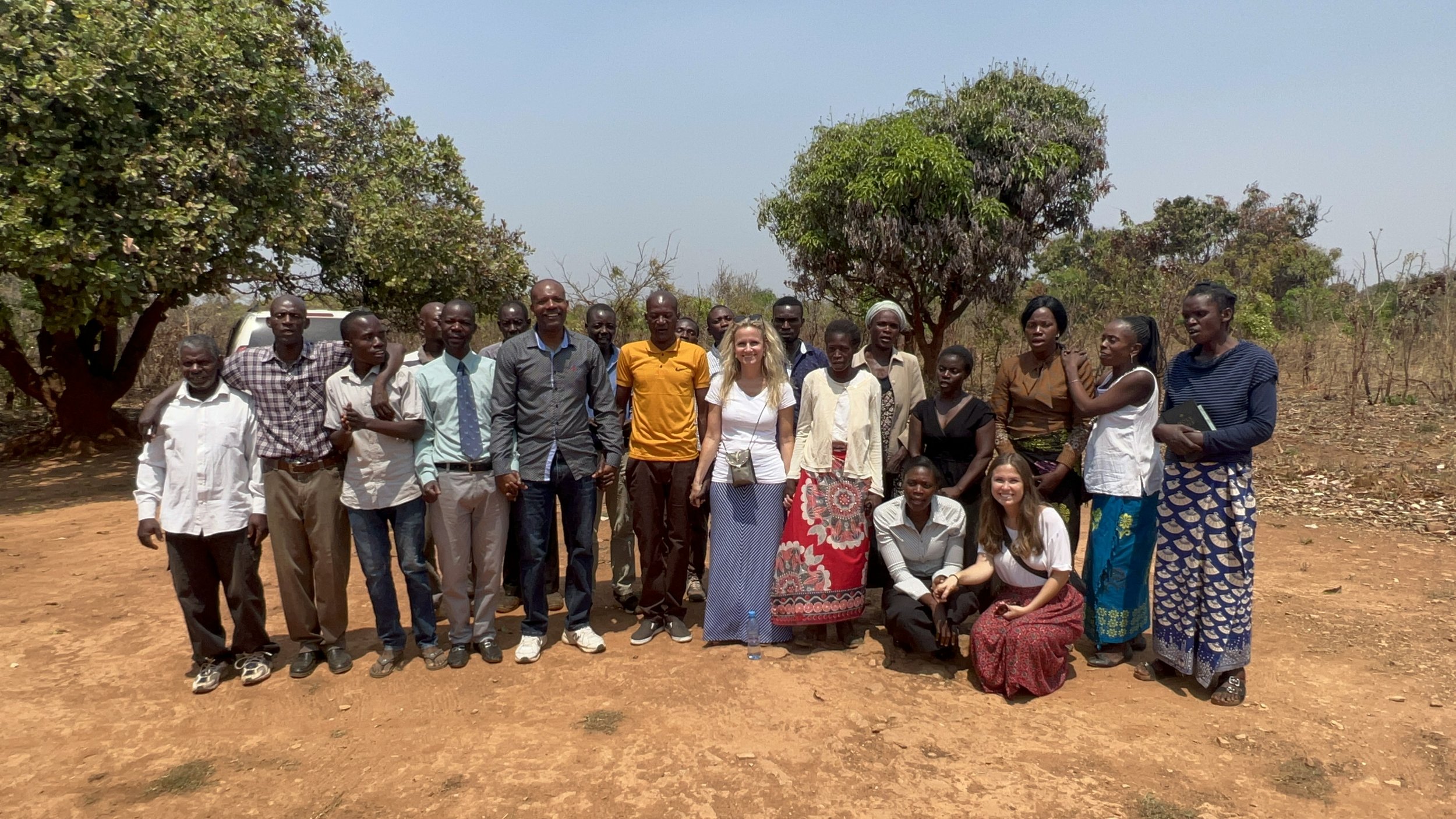  With the Congregation of Ebenezer Baptist Church, one of Hands of Hope’s church plants 