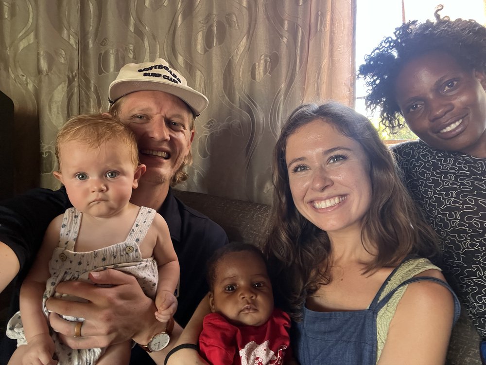 Meeting our friends' new baby in Mumbwa
