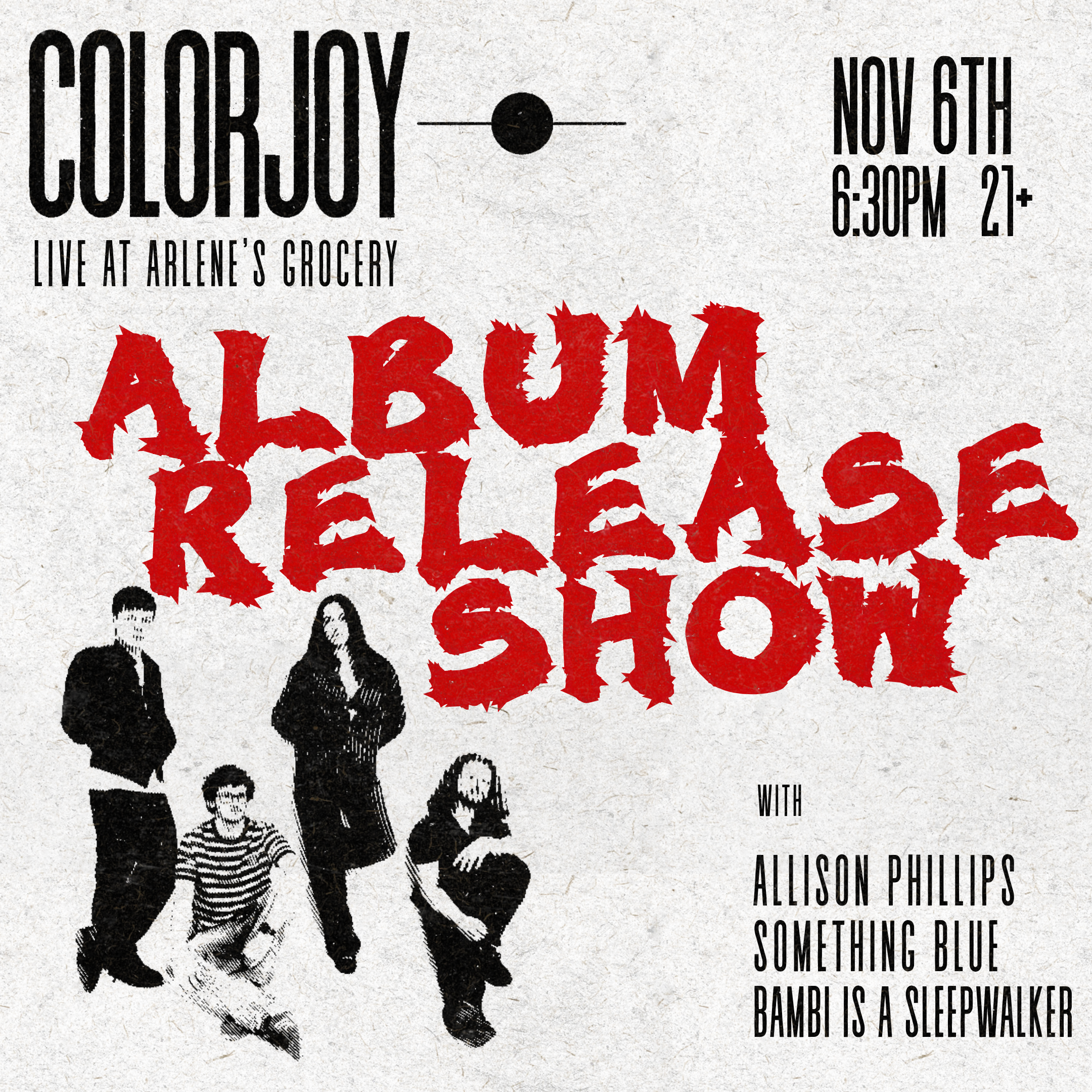 Colorjoy LIVE at Arlene's: The Album Release Show