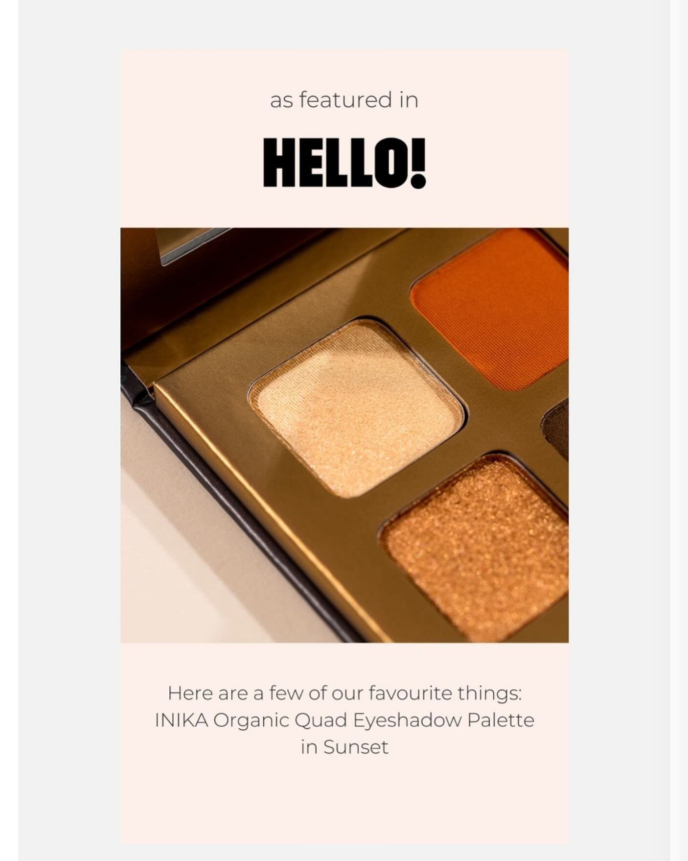 Organic eye shadow palette,highly pigmented for the most glamorous evening look, 3 colour palette choices,book a make over.Treat your skin to natural make up with no nasties!!