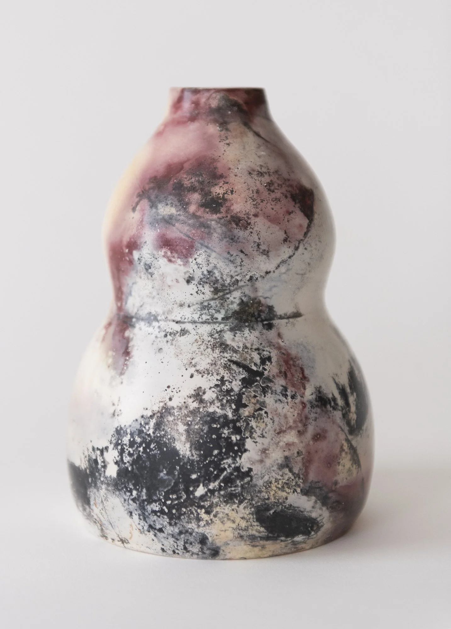 Pit Fired Curvy Vase