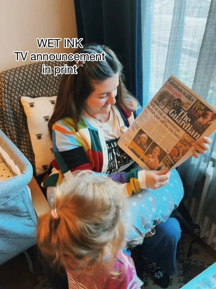 🗞️ And now she&rsquo;s in print! There&rsquo;s something ever so surreal about editing a book on your laptop whilst the baby sleeps and then having your first baby arrive with a newspaper featuring the same book you&rsquo;re working on&hellip; I&rsq