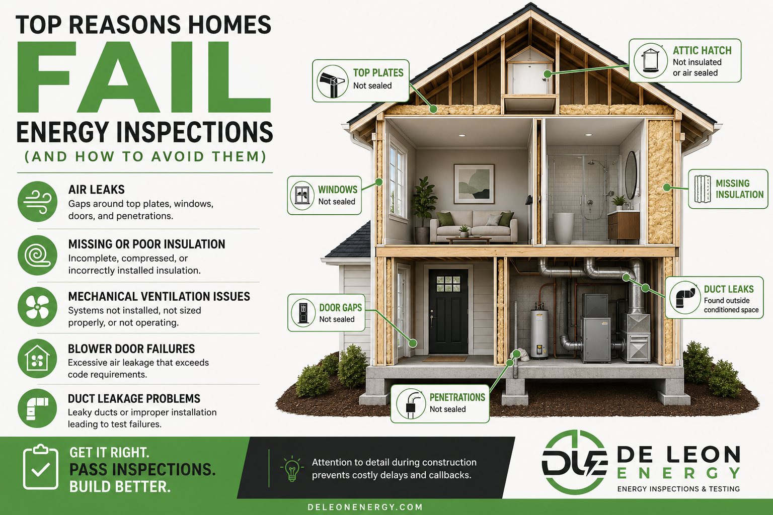 Why Homes Fail Energy Inspections in DFW