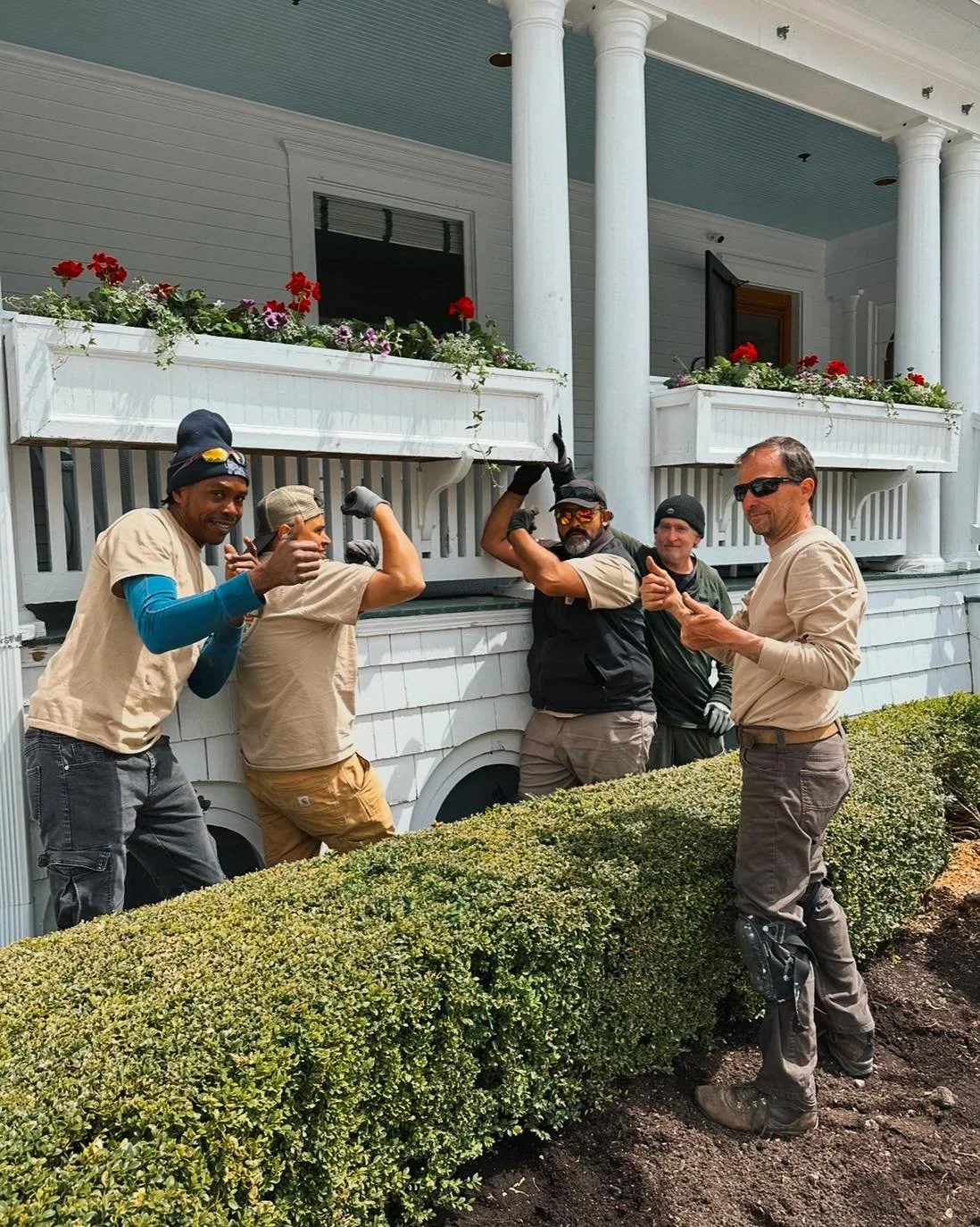 What we do is more than just planting flowers. 

We spread joy. 
We create art. 
We work together to benefit a beautiful community. 

Together with our wonderful team, we build upon landscapes using the resources available to us. 

Whether you see us