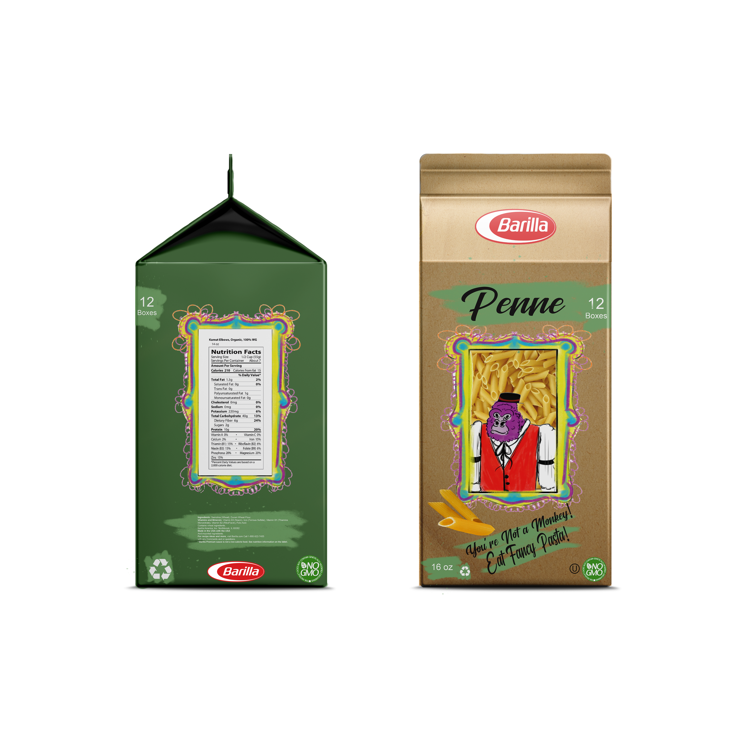 You’re Not a Monkey! Eat Fancy Pasta! — Janae Droder Graphic Designer ...
