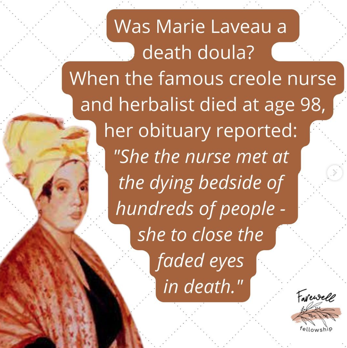 Marie Laveau: The Patron Saint of Death Doulas?