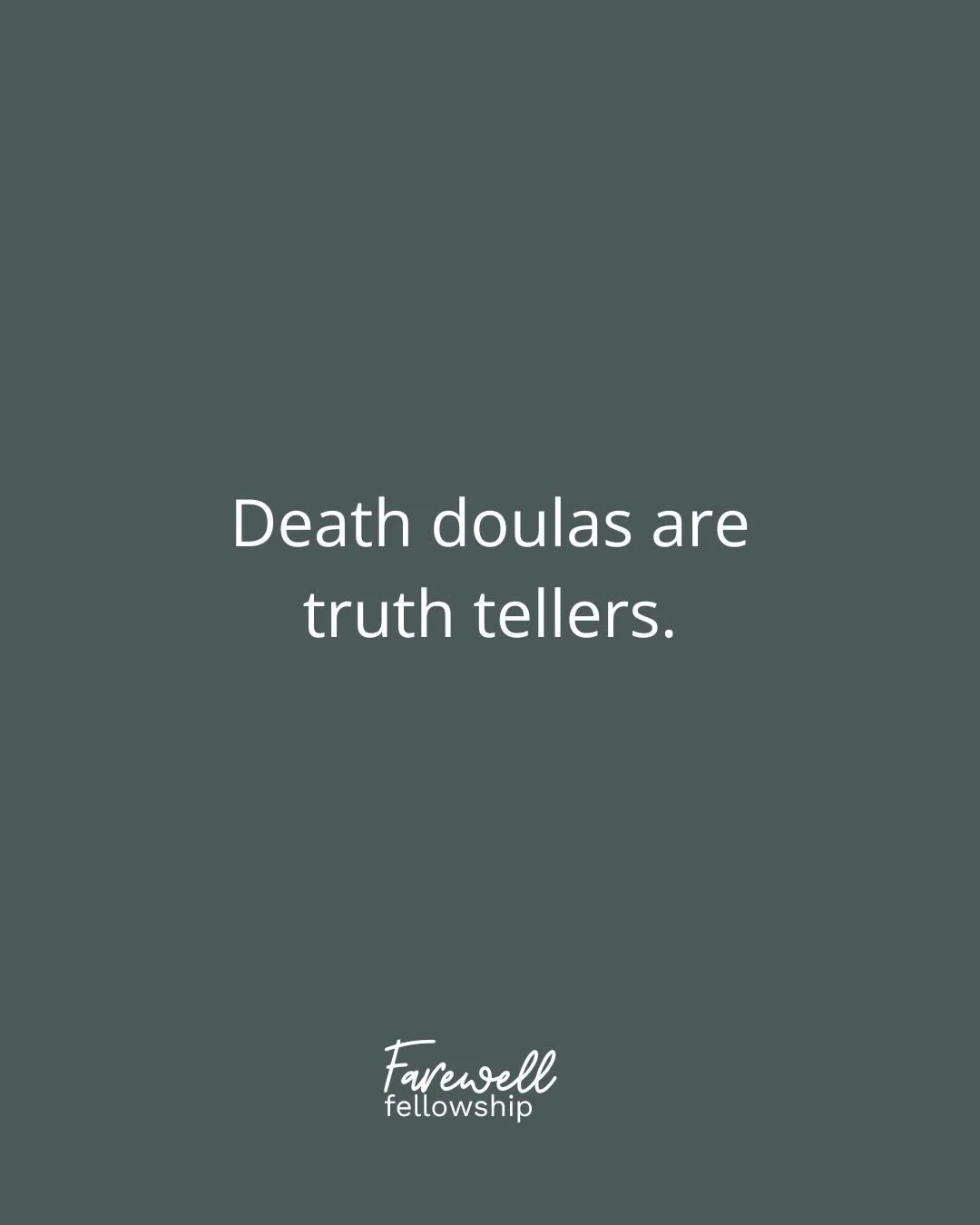 If we aren&rsquo;t honest about Death, how can we truly tend the grief arises from it? If we don&rsquo;t name what we see, how can we learn what Death teaches us? If we don&rsquo;t tell the truth about the reflection of our ourselves we see in the mi