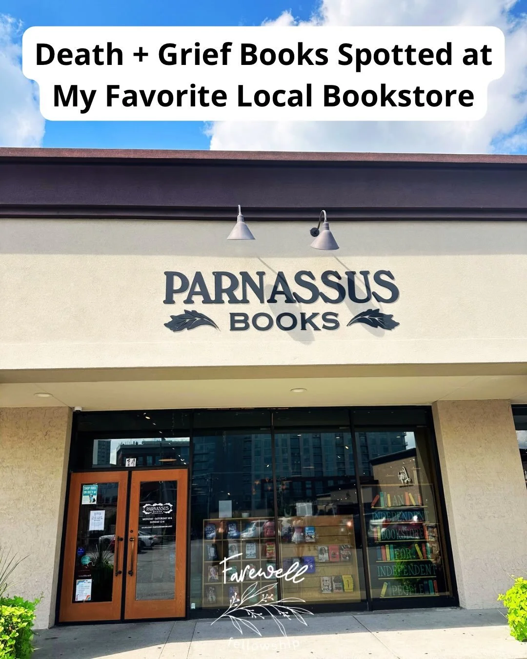 Love having an indie gem like Parnassus Books nearby! 📚✨ 

They don&rsquo;t have a dedicated &ldquo;Death &amp; Grief&rdquo; section, so I had to scour the stacks for hidden treasures. (Oh, the hardship! 🤓)

Here are 8 extraordinary non-fiction fin