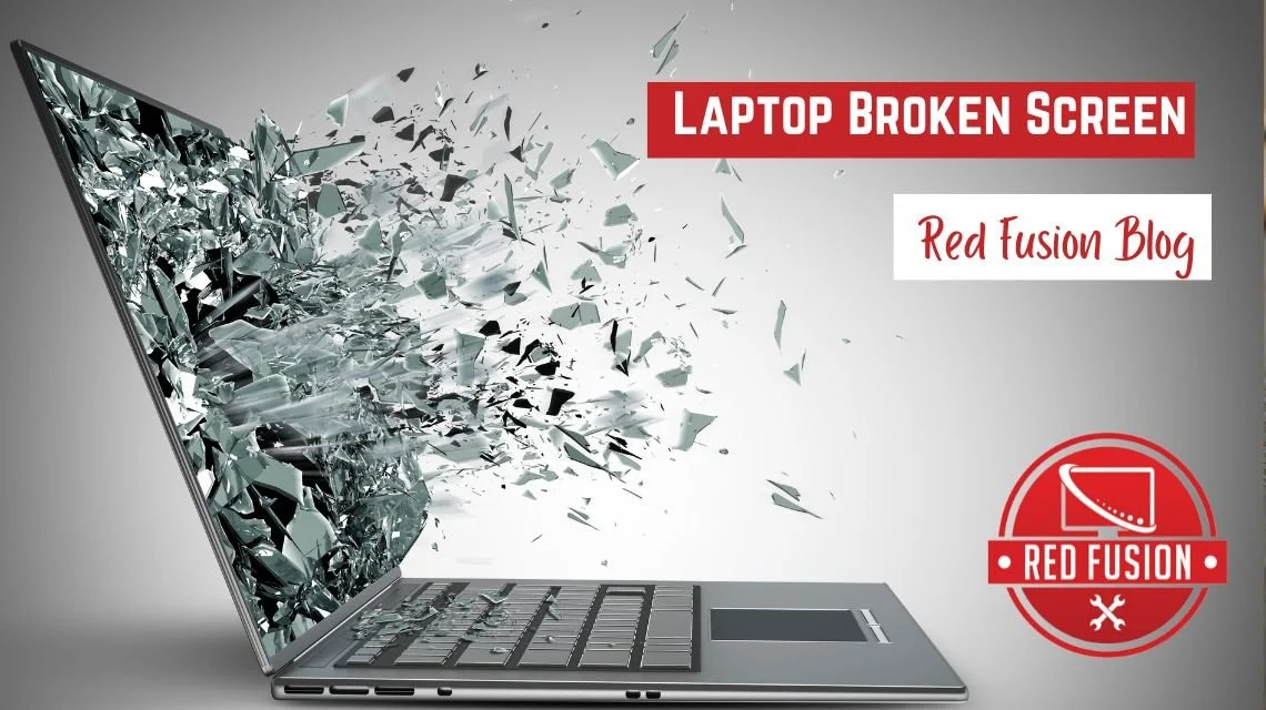 Broken laptop screen