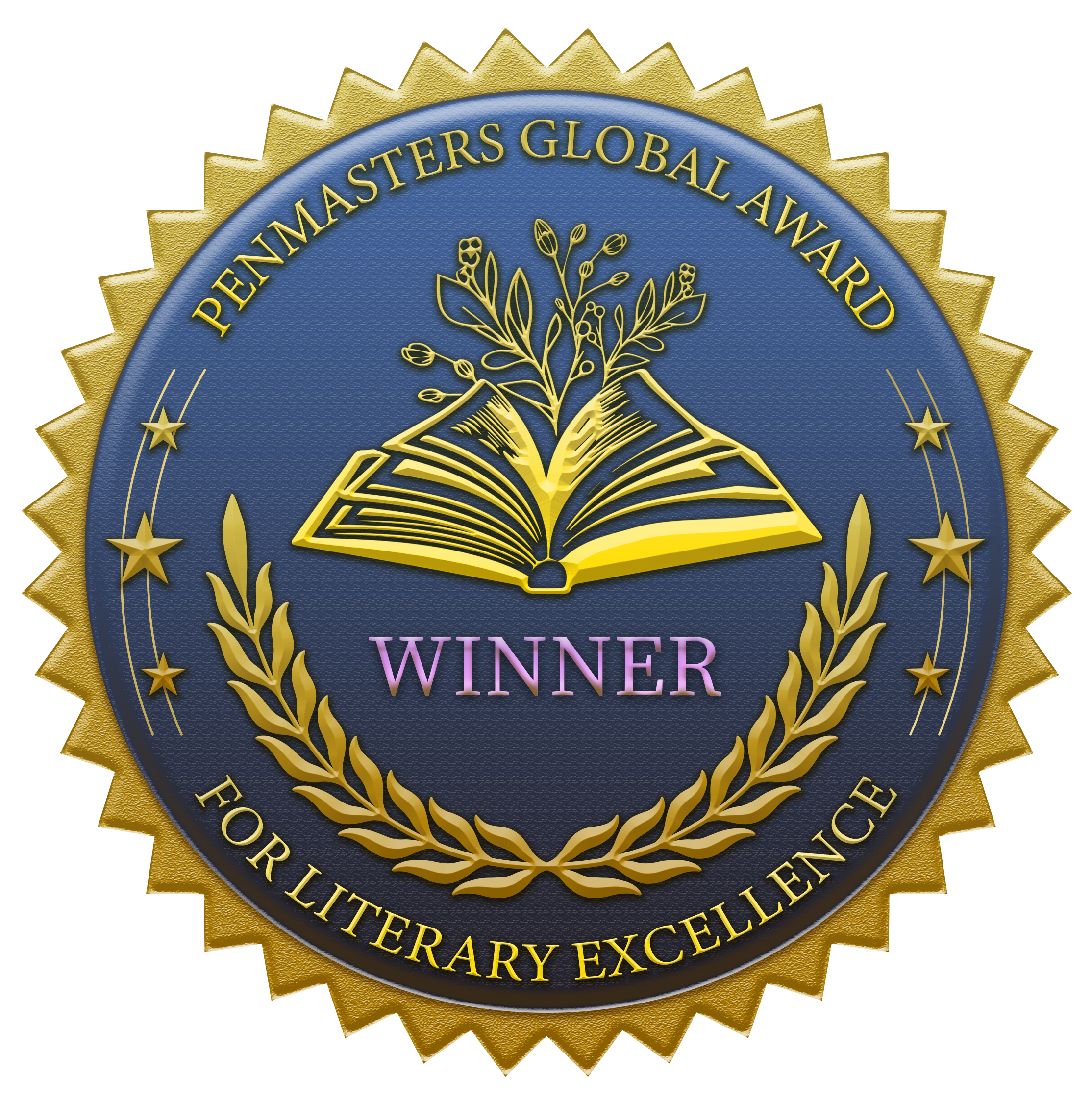 Winner Penmasters Global award for literary excellence best cross-genre book