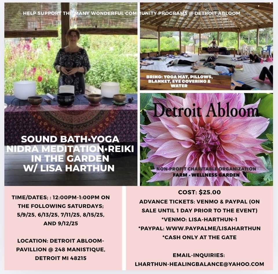 Sound Bath • Yoga Nidra • Reiki in the Garden w/ Lisa Harthun