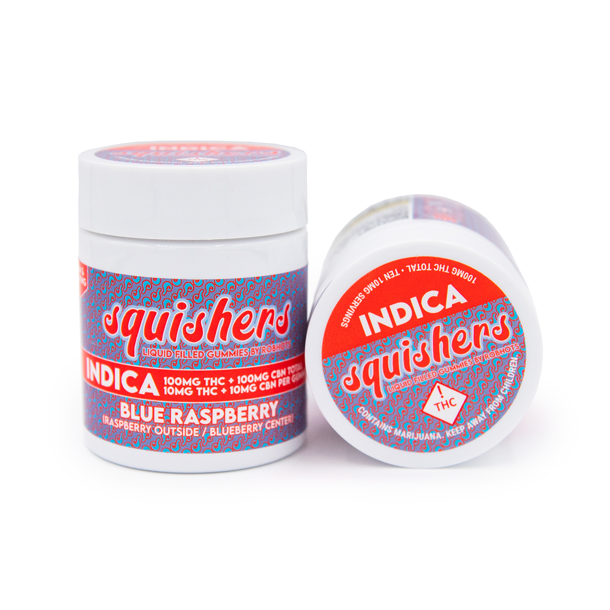 Squishers Raspberry Cream Liquid Filled Cannabis Gummies By Robhots — Robhots Edibles