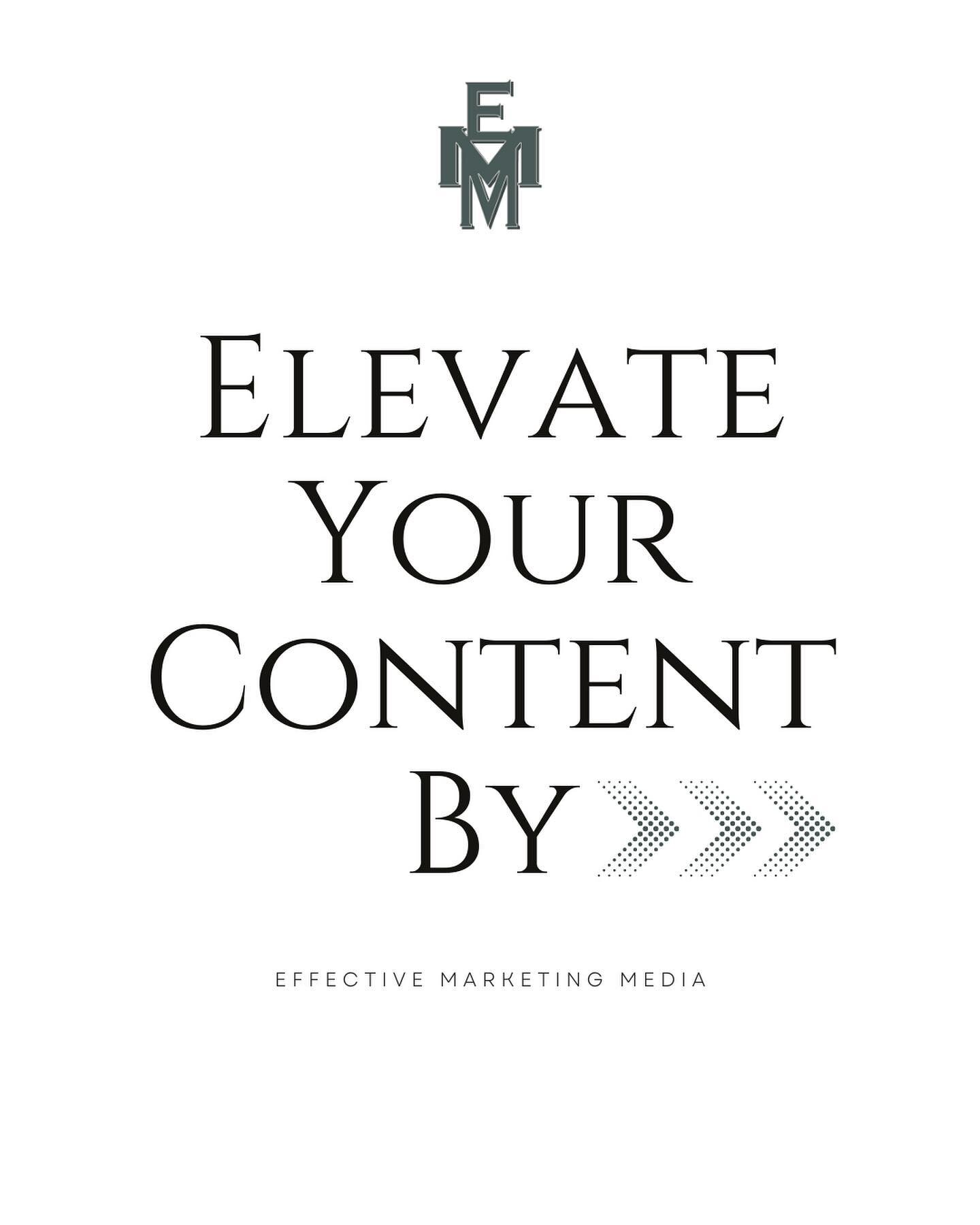 Are you looking to elevate your content on social media? Check out these three things to incorporate in your content strategy! ✅

DM me to learn more about how you can level up your content game! 🤩
