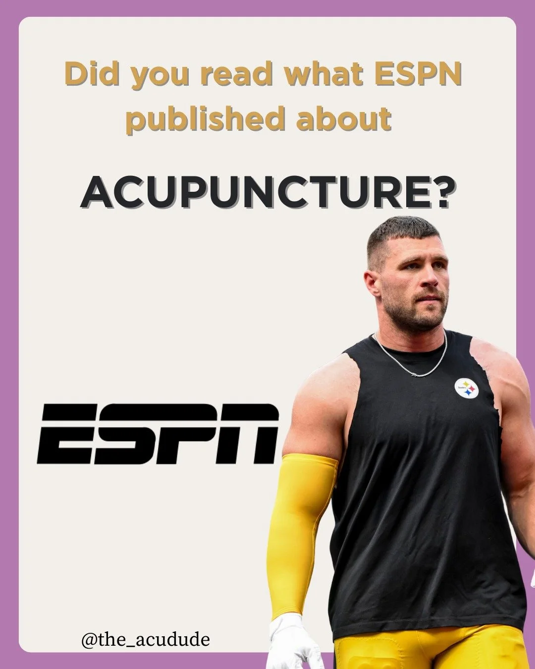Recently, ESPN covered Steelers star T.J. Watt&rsquo;s collapsed lung after a dry needling session &mdash; and in doing so, they highlighted the important distinction between dry needling and acupuncture.

While both use needles, they are very differ