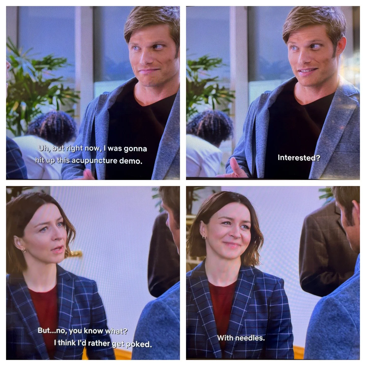 Even Dr. Lincoln and Dr. Shepherd from Grey's Anatomy know what&rsquo;s up &mdash; acupuncture works.
So if you&rsquo;re ready to get poked&hellip; with needles, of course&hellip; we&rsquo;ve got your relief covered! 
Get on our schedule next week to