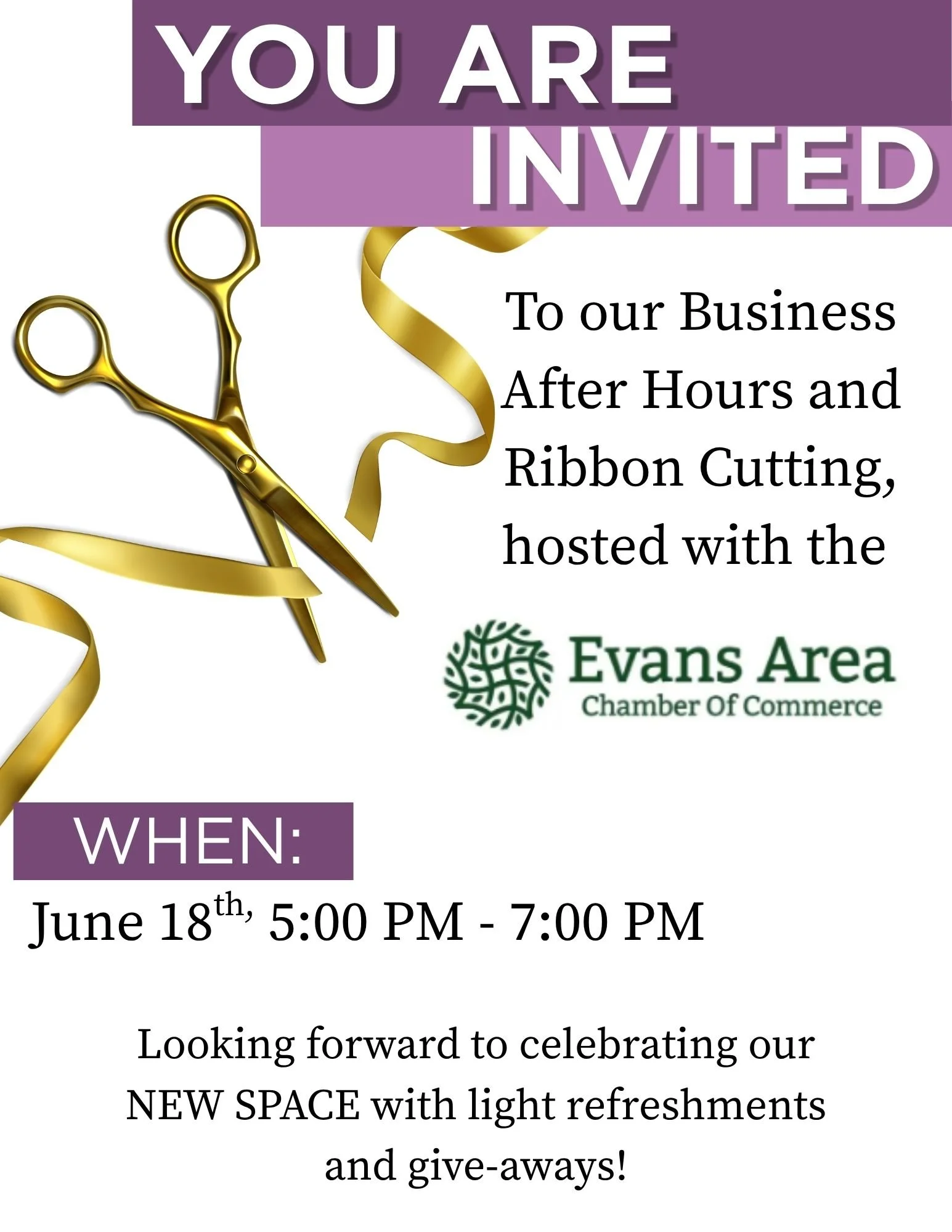 Looking forward to seeing everyone!
@evansareachamberofcommerce