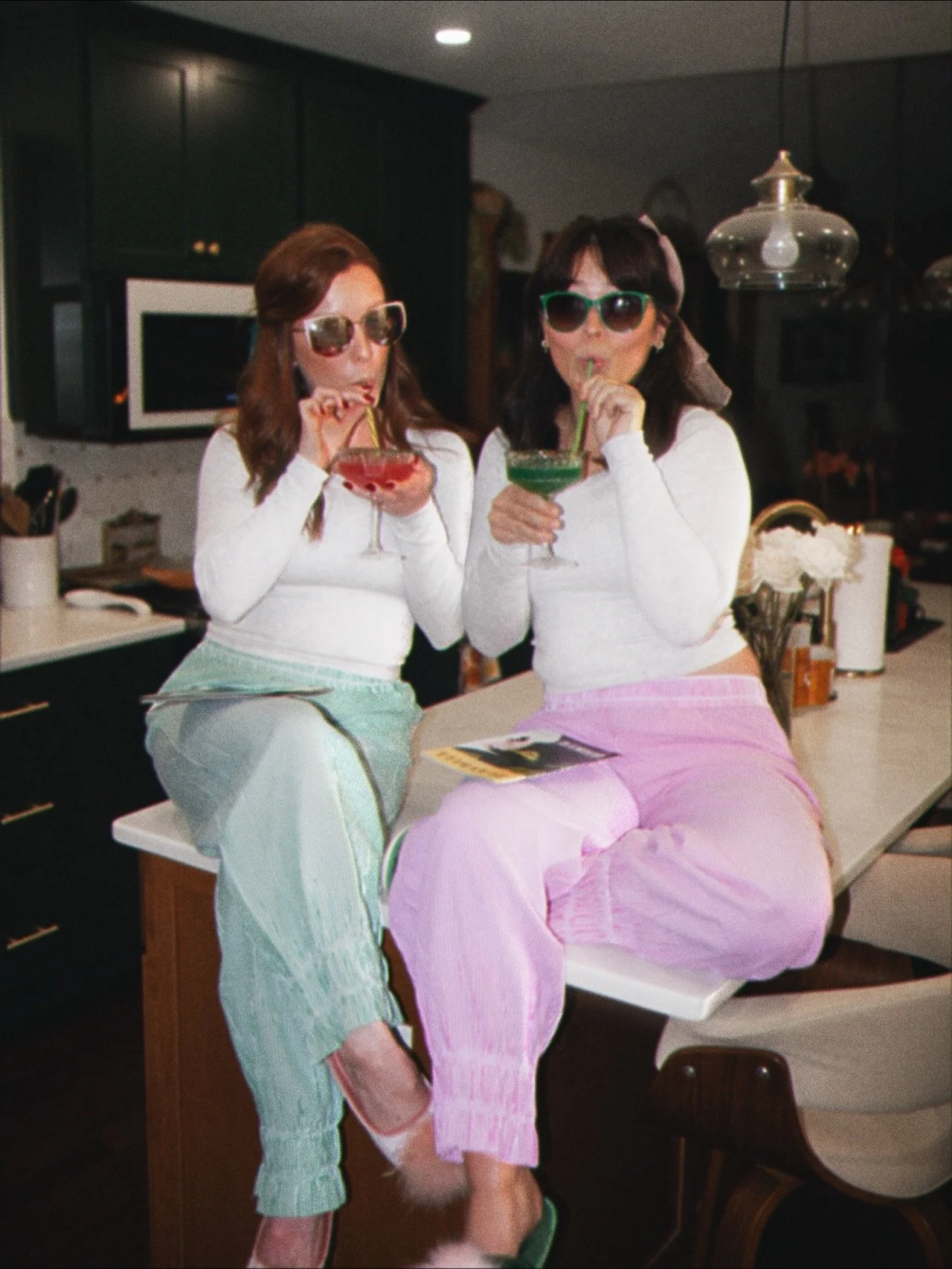 Pink goes good with green 🩷💚 #Wicked 

@graceoliviarinehart finally saw part 1 last night! Now we&rsquo;re ready for part 2!!!! #wickedforgood 🫧🪄 

#wickednight #wickedmovie #girlsnight