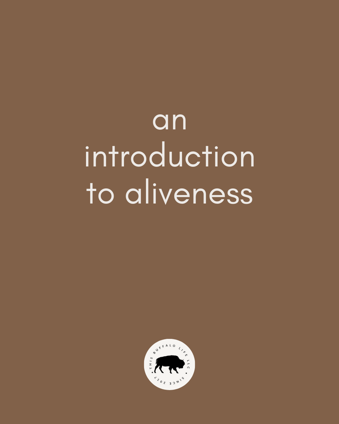 An Introduction to ALIVENESS