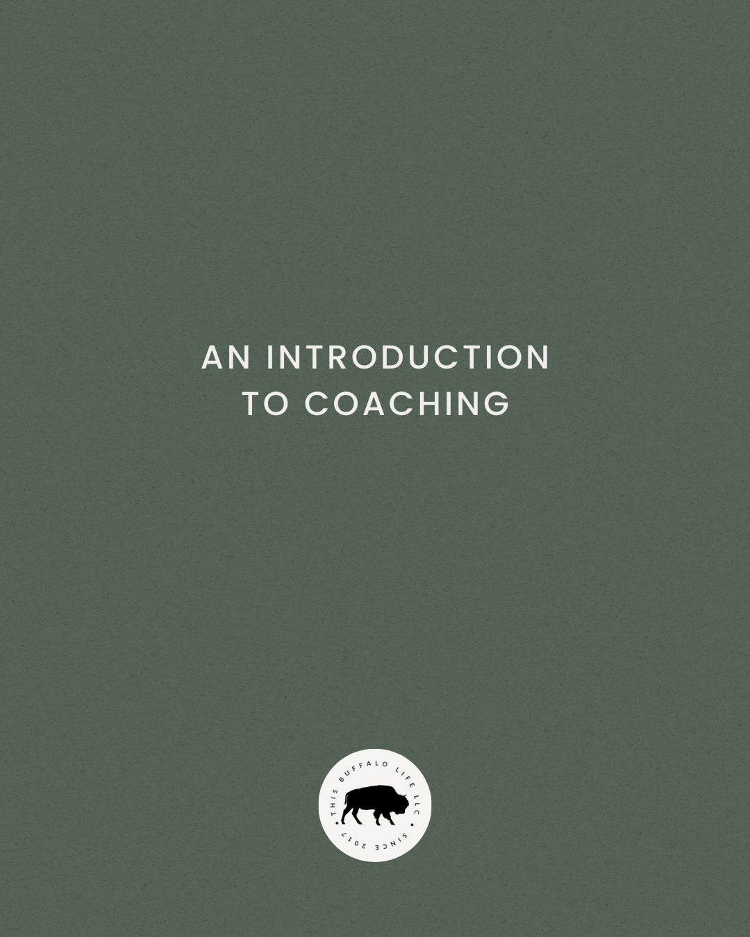 An Introduction to Coaching