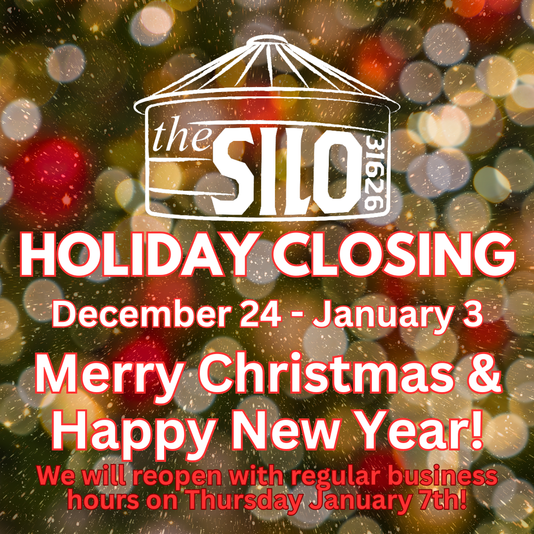CLOSED for Christmas & New Year's