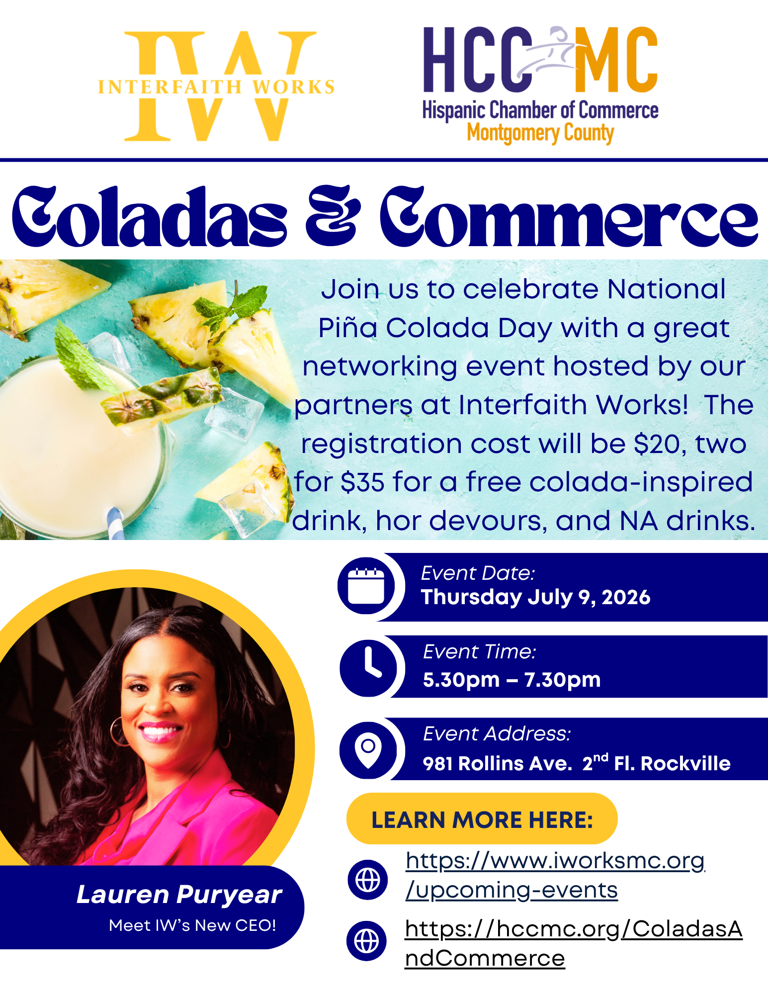 Colada's and Commerce with the HCCMD