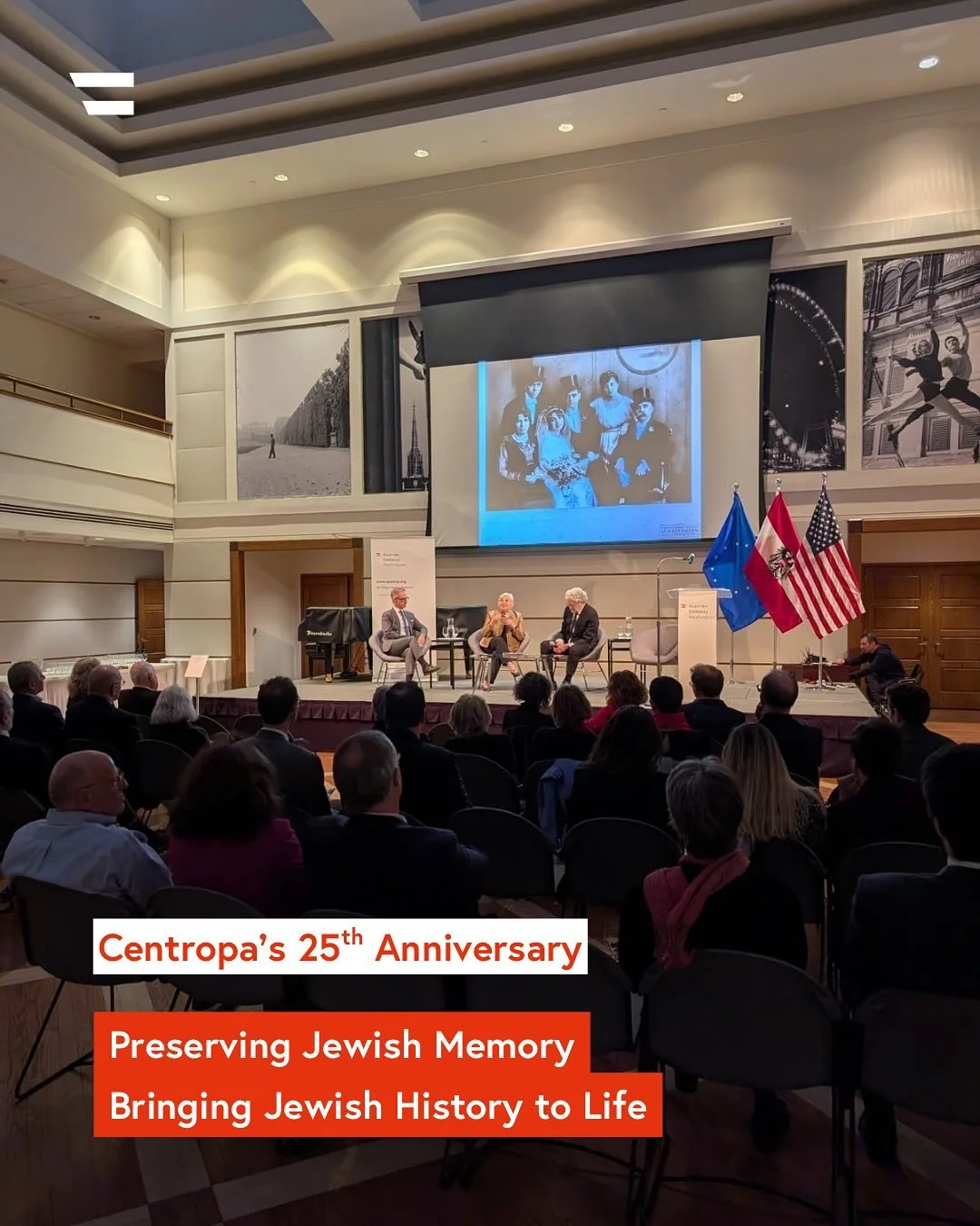 ¡Tuvimos el honor de celebrar el 25 aniversario de @centropa en la embajada de 🇦🇹! ✨
Felicidades al director @serottae, Fabian Rühle, Lauren Granite, Maria Lieberman y a todo el equipo de Centropa por 25 años preservando la memoria judía an