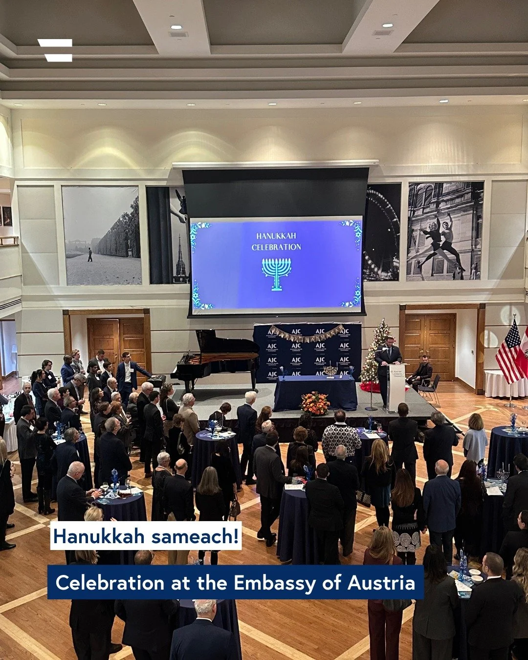 The Austrian Embassy was pleased to host its annual Hanukkah Celebration on December 10, 2025, in collaboration with the @ajc.global Washington Regional Office.

Marking 15 years and counting of this valued partnership, the celebration featured Rabbi