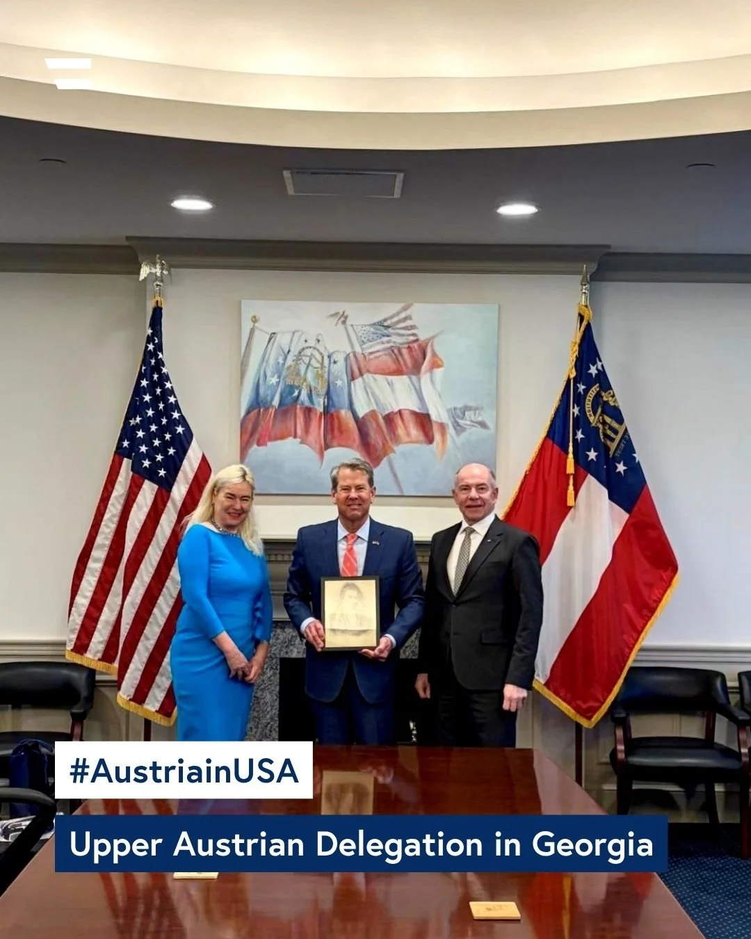 The Austrian Embassy was pleased to welcome a high-level delegation from Upper Austria to Alabama and the partner state of Georgia last week.

The visit underlined the strong political, economic and cultural connections between two regions: Ambassado