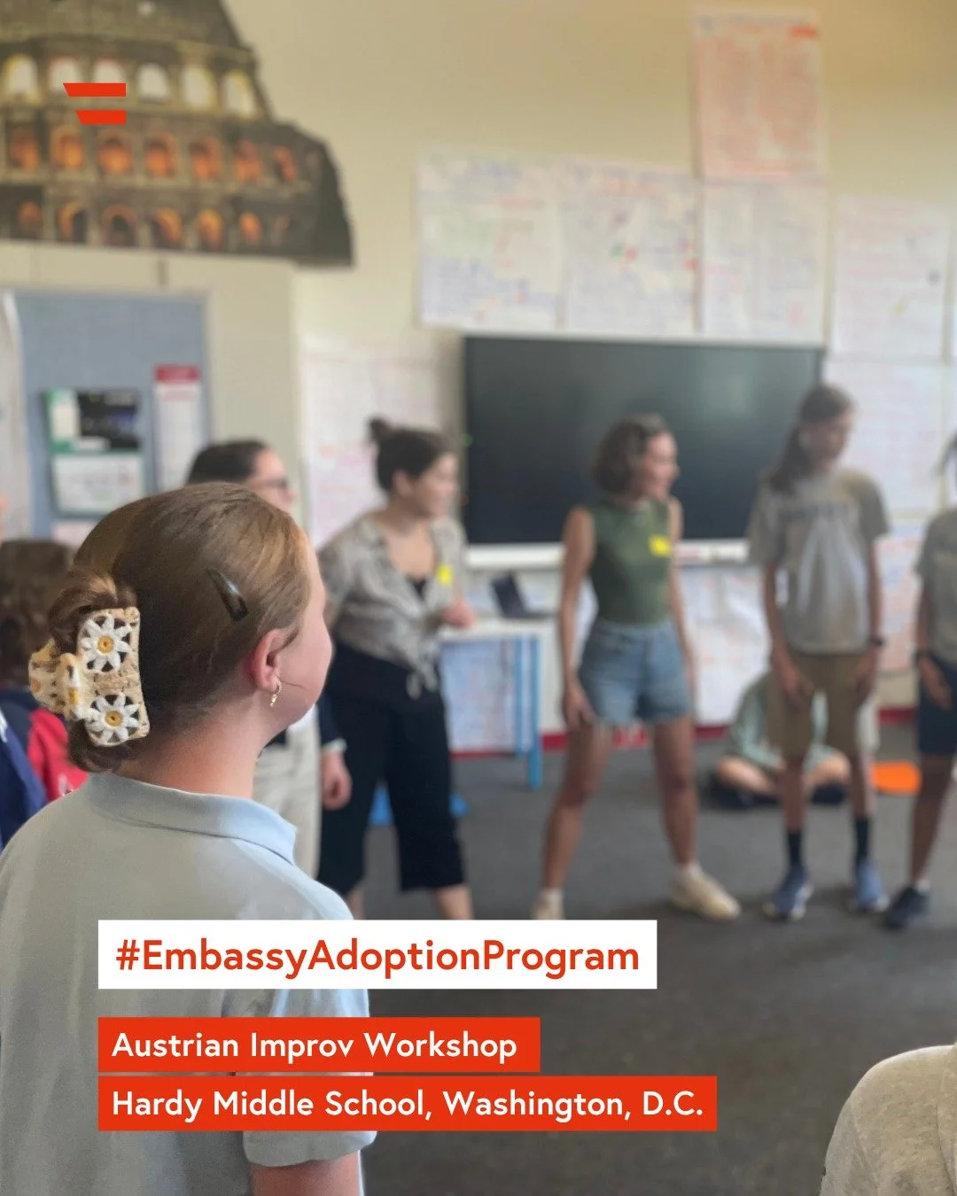 We were delighted to once again visit our Embassy Adoption Program partner school, @hardymiddleschoolhawks, and spend time with the students and their wonderful teacher, Chiara. 📚

A special thank you to Austrian actor @norman.saskia and Austrian di