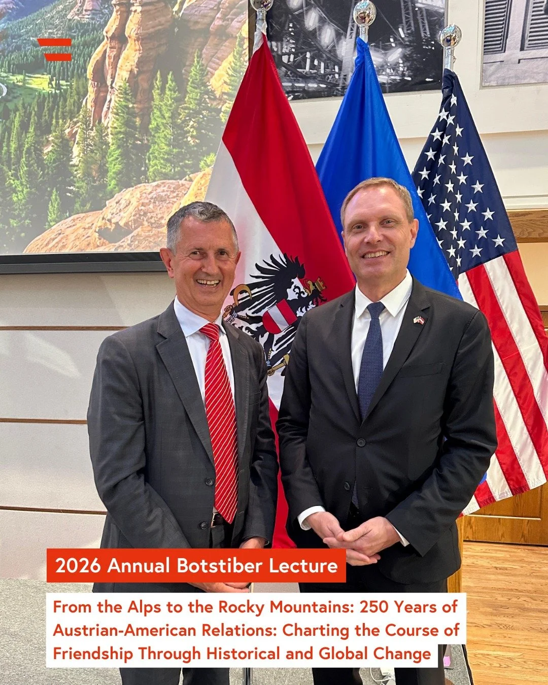 On May 29, Deputy Chief of Mission Hans Almoslechner welcomed guests to the 2026 Annual Botstiber Lecture at the Embassy of Austria, celebrating 250 years of Austrian-American relations ahead of the U.S. sesquiquincentennial. 

The evening featured a