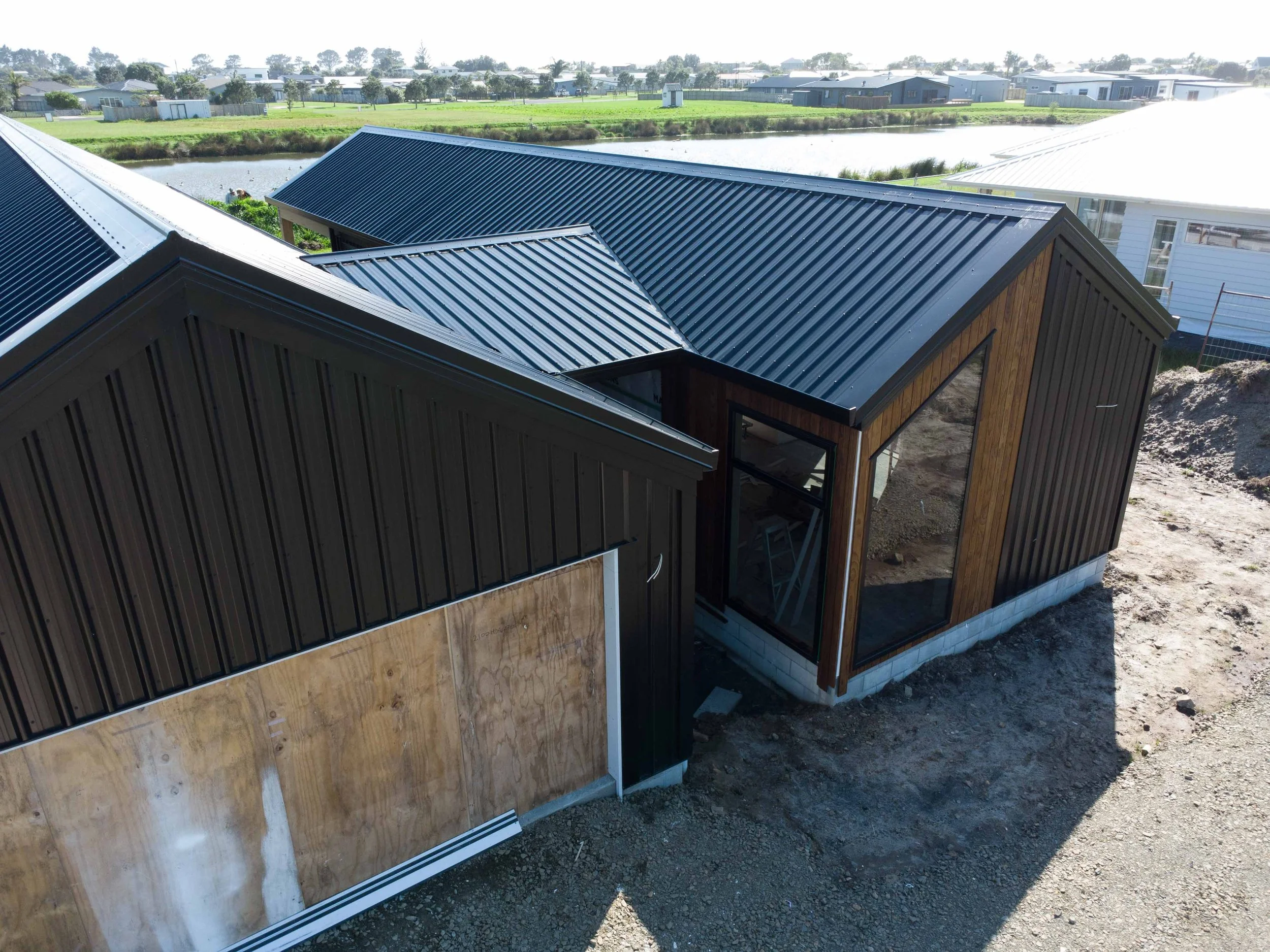 Waikato metal wall cladding steel and tube trimform long run roofing