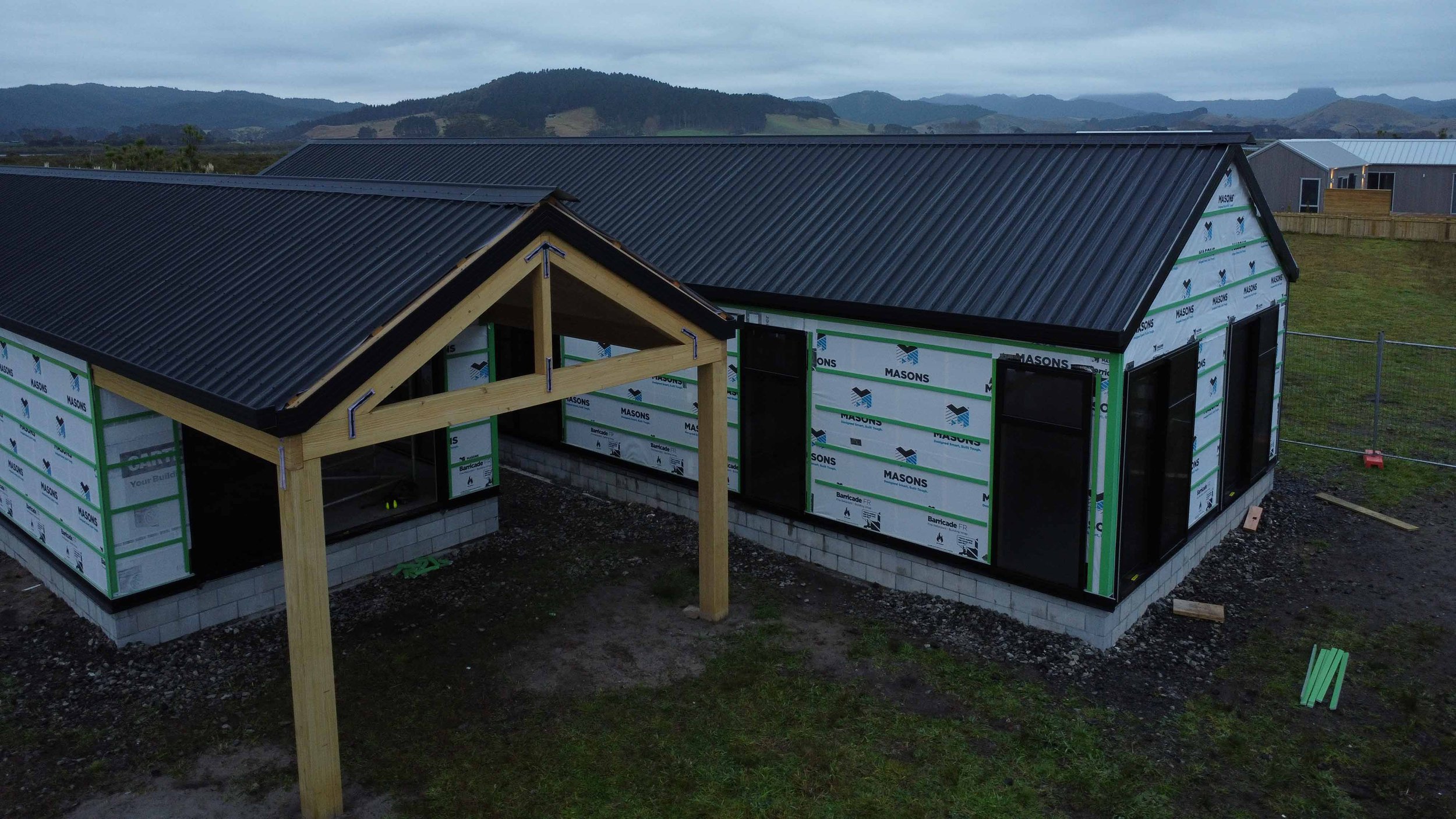 Waikato metal wall cladding steel and tube trimform long run roofing