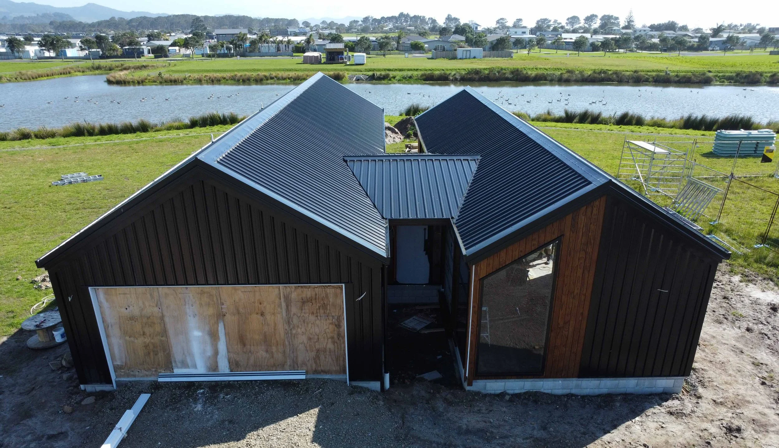 Waikato metal wall cladding steel and tube trimform long run roofing