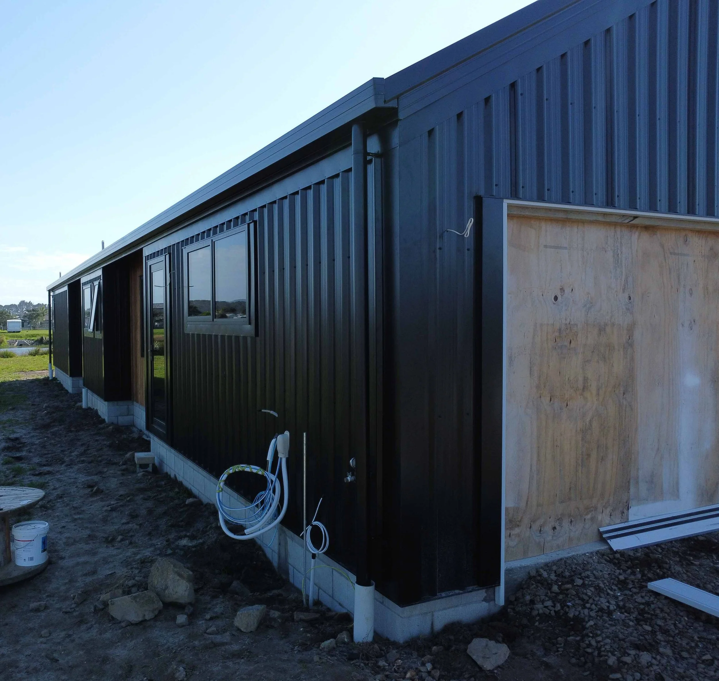 Waikato metal wall cladding steel and tube trimform long run roofing