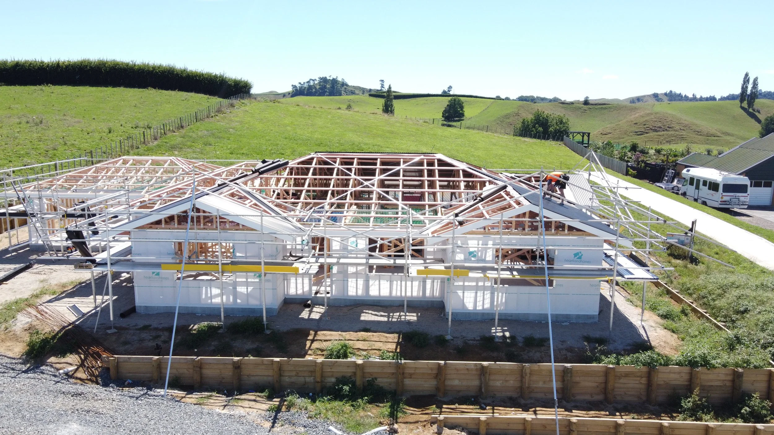 New build long run roof in the Waikato.