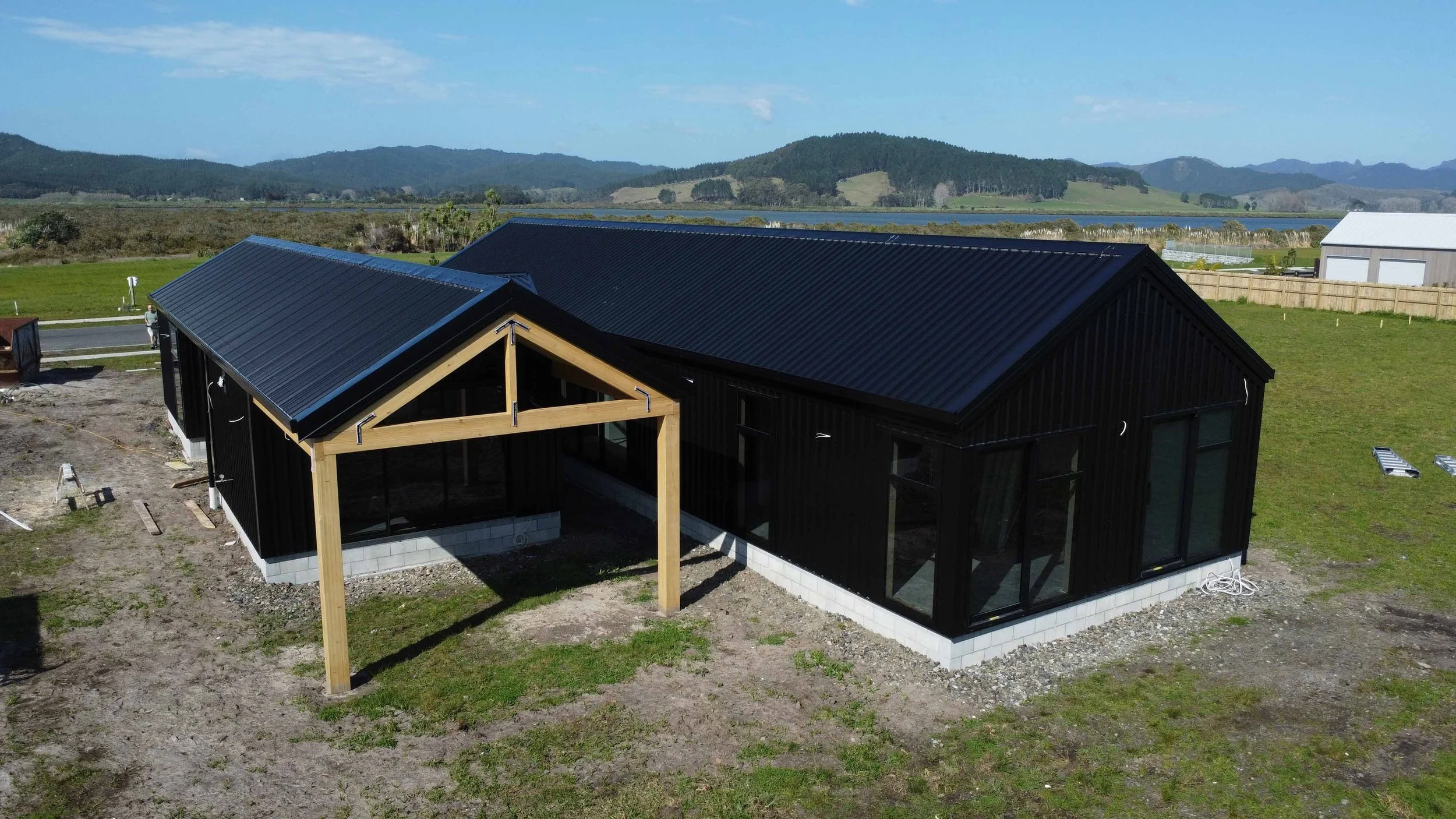 Waikato metal wall cladding steel and tube trimform long run roofing
