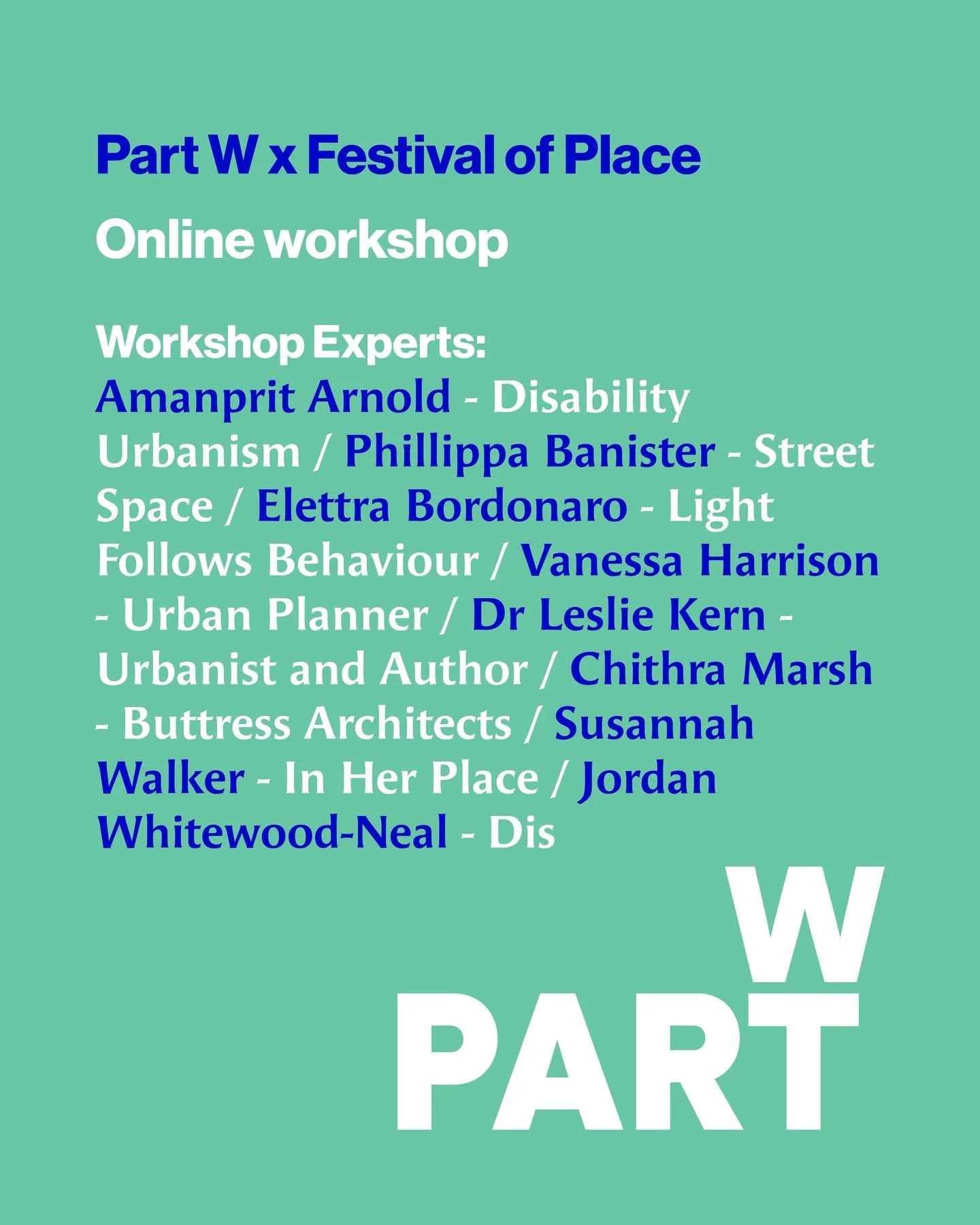 FINAL CALL: Grab your free ticket for tomorrow&rsquo;s Built Barriers Online Workshop

There&rsquo;s still time to secure your free ticket for our Part W #BuiltBarriers Online Workshop, taking place tomorrow, Wednesday 3rd December, 1&ndash;3pm.

The