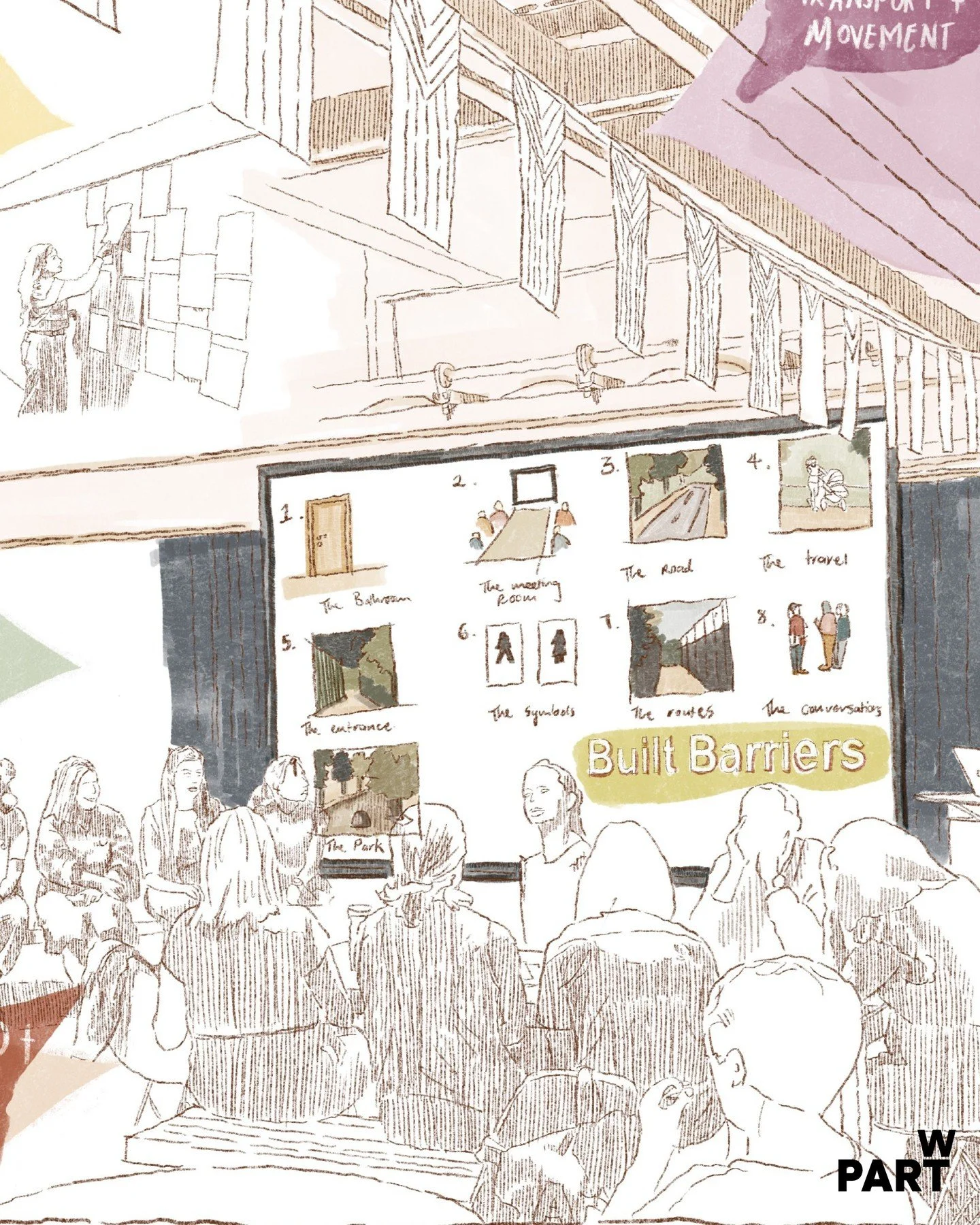 If you&rsquo;ve read our latest #BuiltBarriers article in @thedeveloperuk, you might have spotted this brilliant illustration - drawn live during our @londonfestivalofarchitecture workshop earlier this year by the wonderful Tanatswa Borerwe @tanatswa