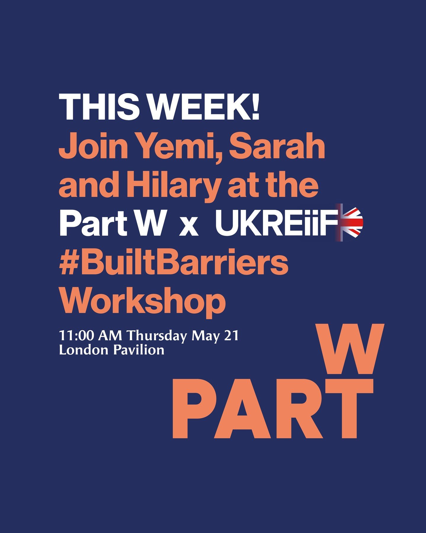 In Leeds for @UKREiiF this week?

Join us on Thursday at the London Pavilion for an interactive Built Barriers workshop exploring how gender shapes experiences of the built environment - and what we can do to design more inclusively.

Led by Part W c
