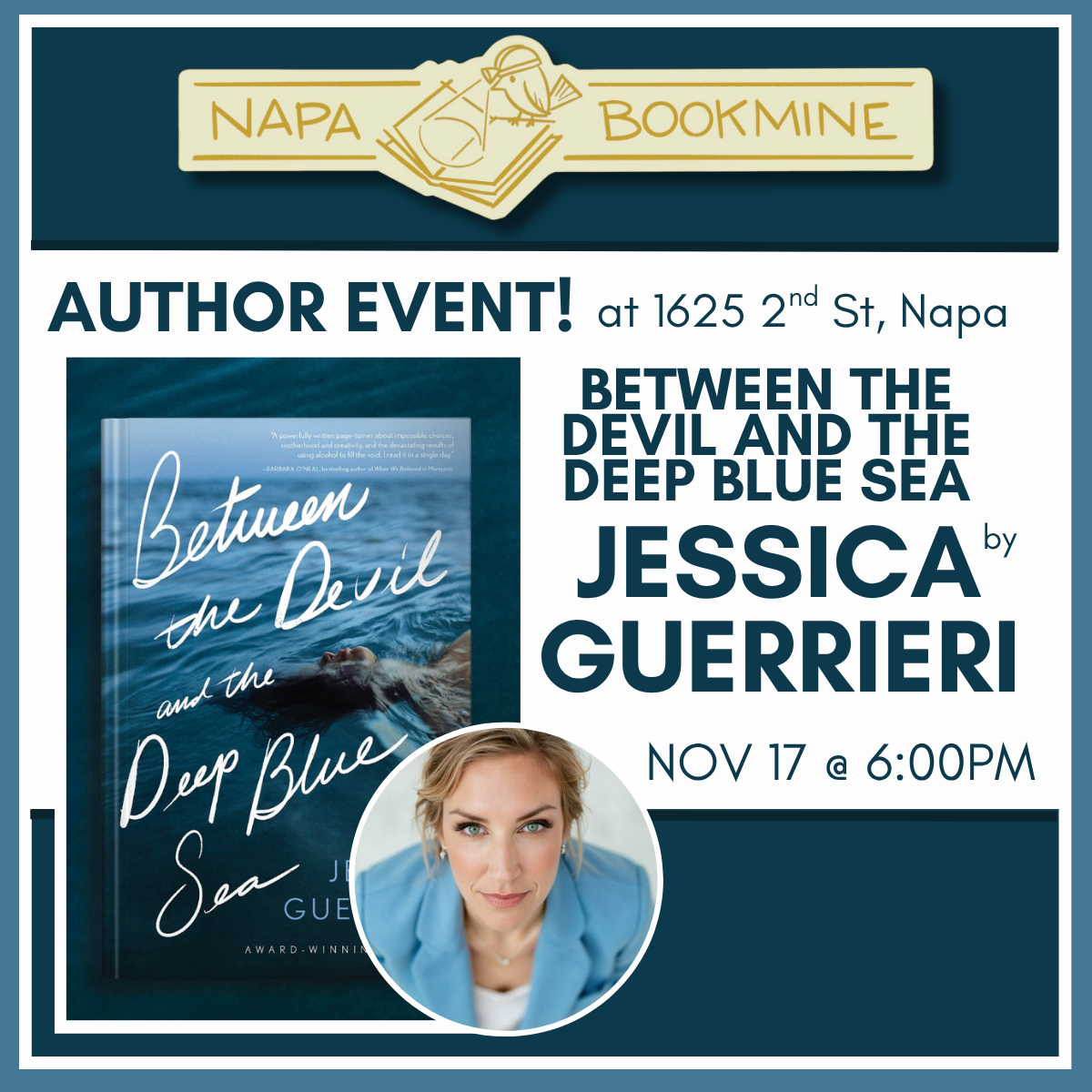 Author Event at Napa Bookmine