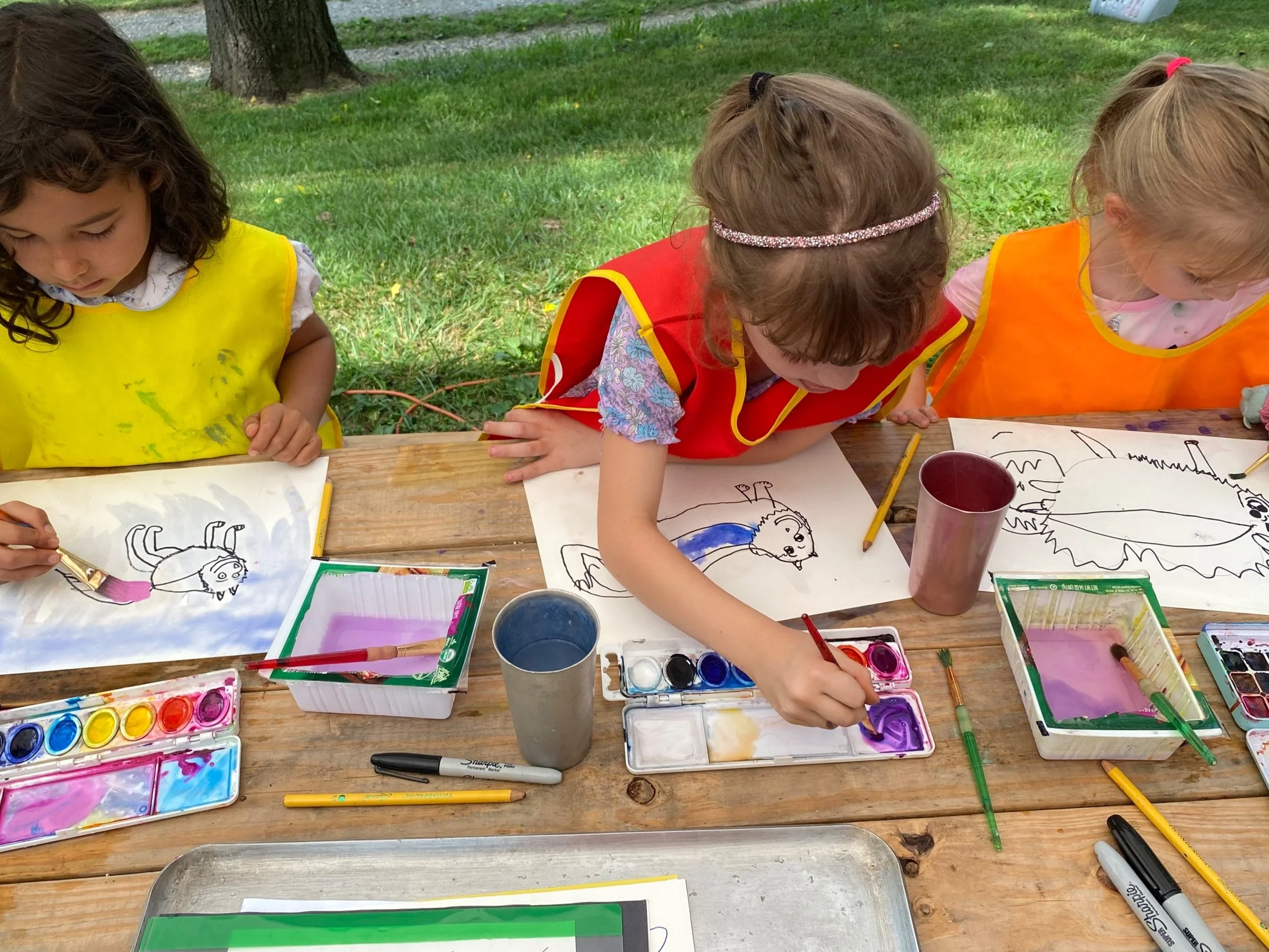 Monart Method drawing lesson.