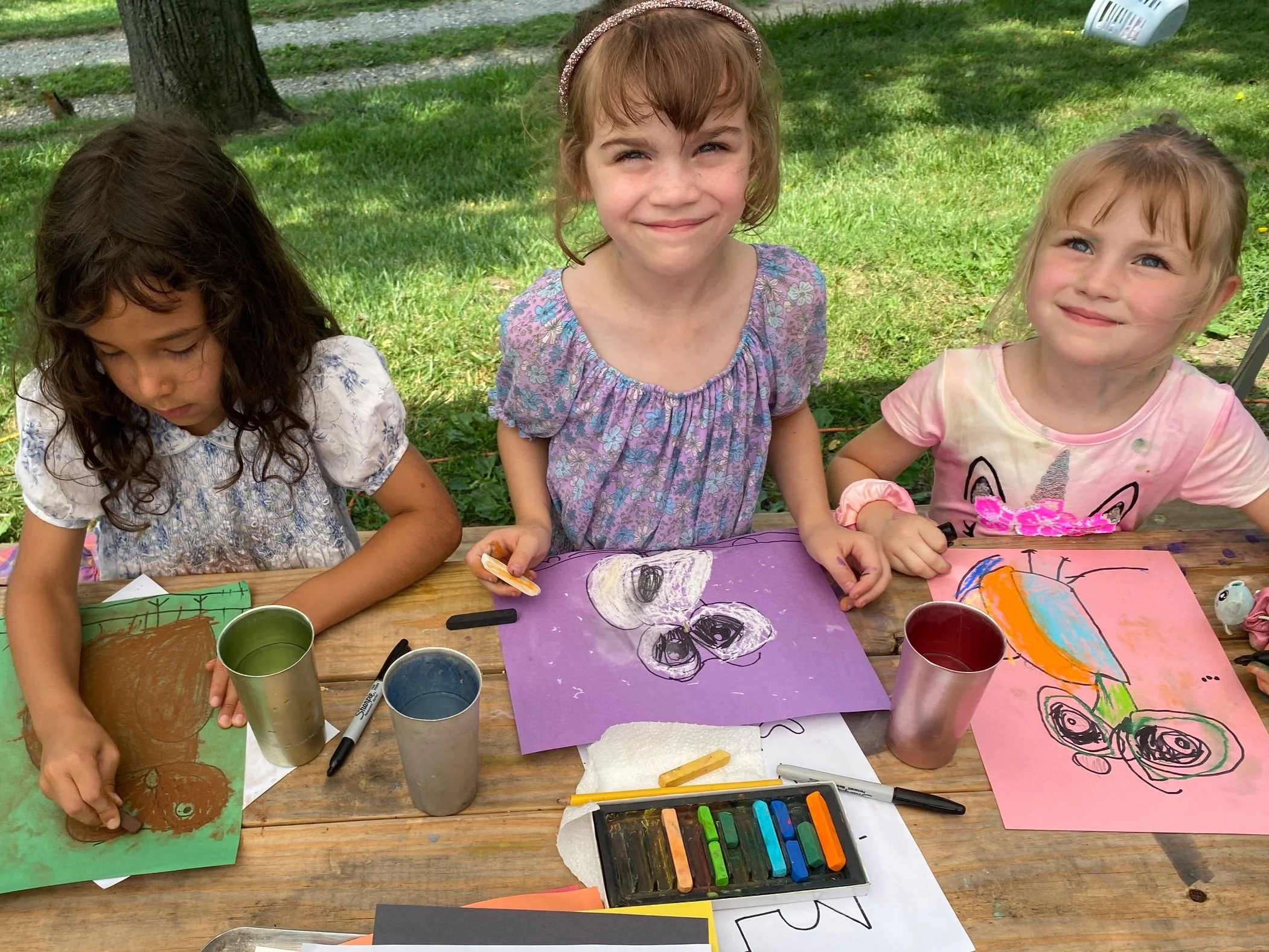 Chalk pastel drawing lesson.