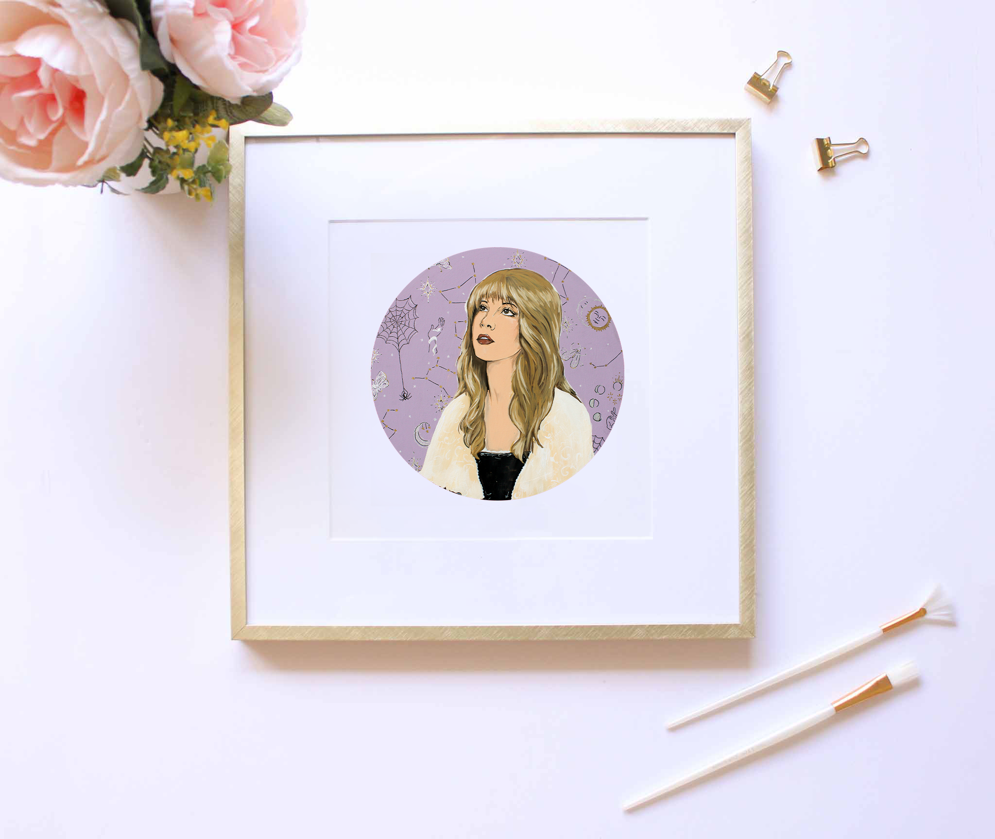 Stevie Nicks 8x8 inch Print