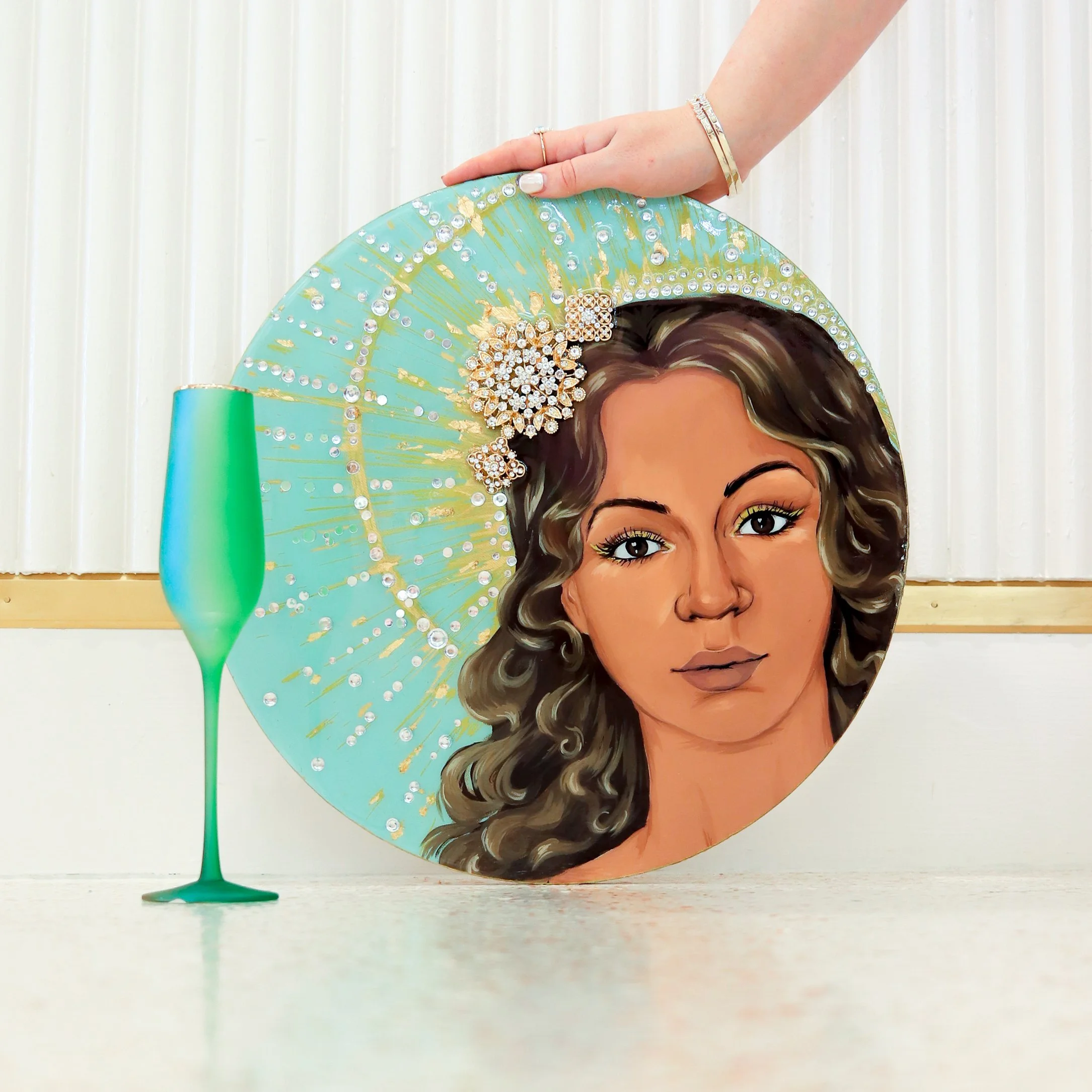 Beyonce - 16x16 inch Round Canvas