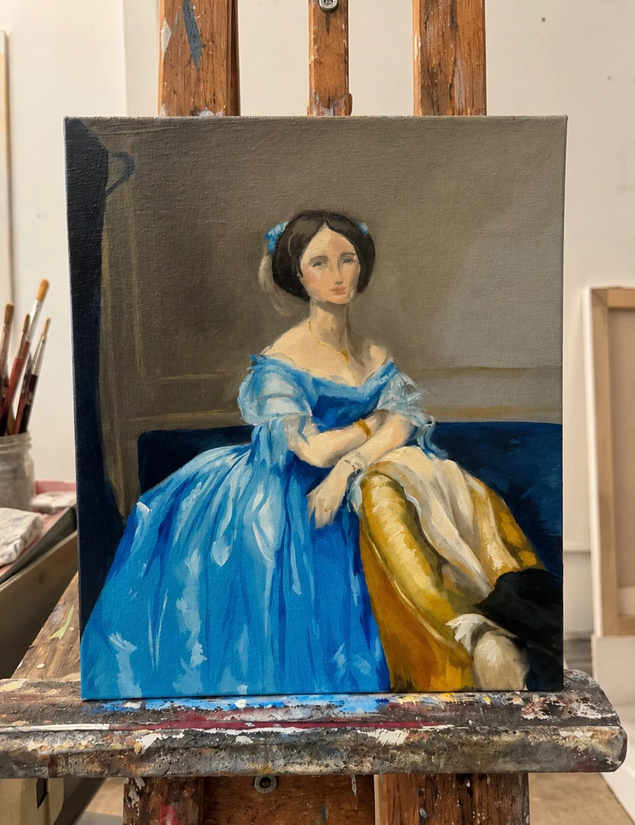 For my midterm, I&rsquo;m breaking down Ingres&rsquo;s Princesse de Broglie to learn composition so I&rsquo;m back at The MET taking pictures of some of my favorite pieces. 

We are breaking down what makes this piece so special.  First into simple s